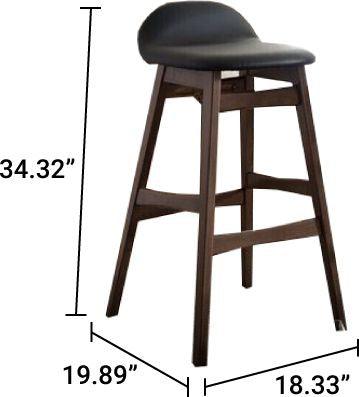 Wholesale Interiors Barstools - Bloom Bar Stool Black (Set of 2)