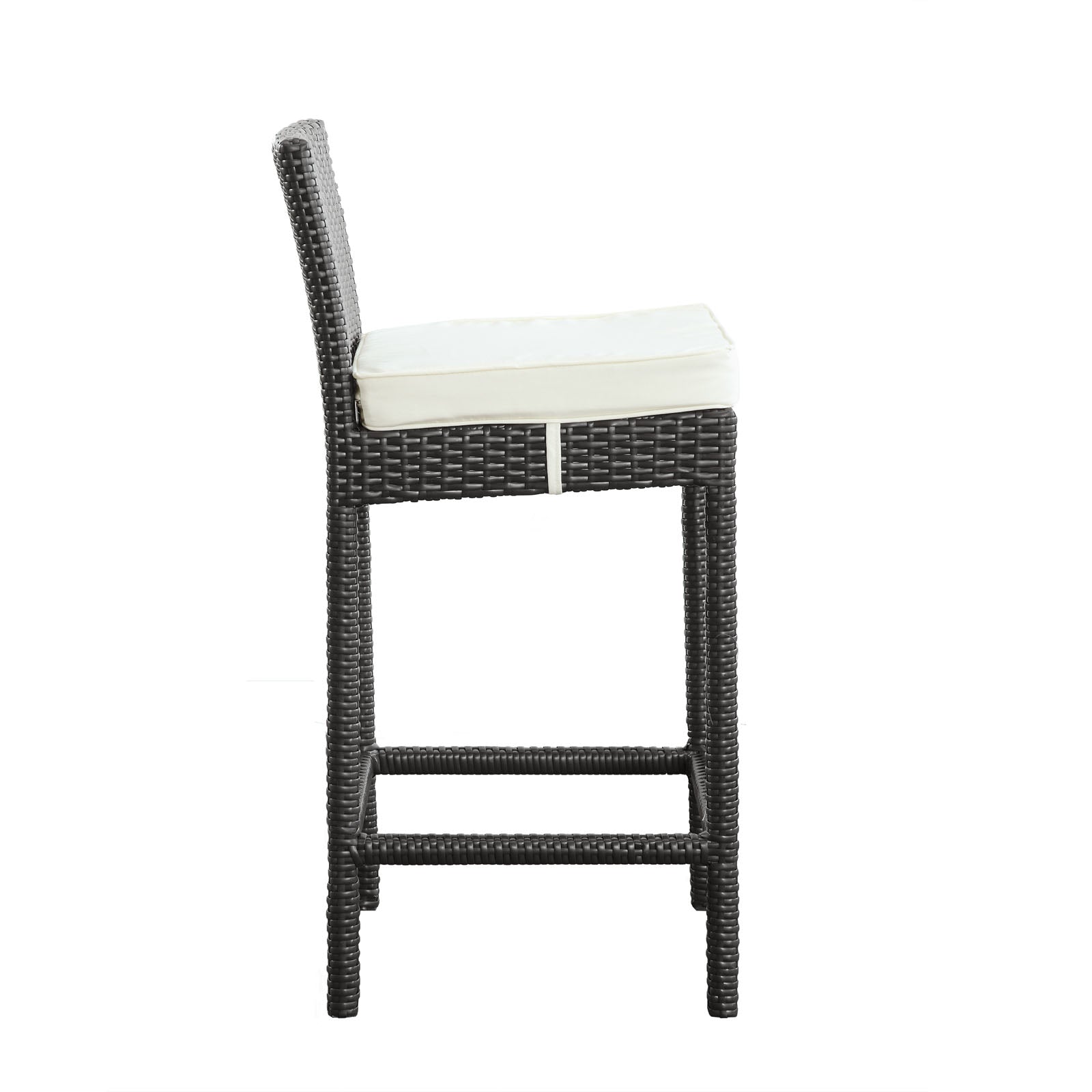 Modway Outdoor Barstools - Convene Outdoor Bar Stool Espresso & White