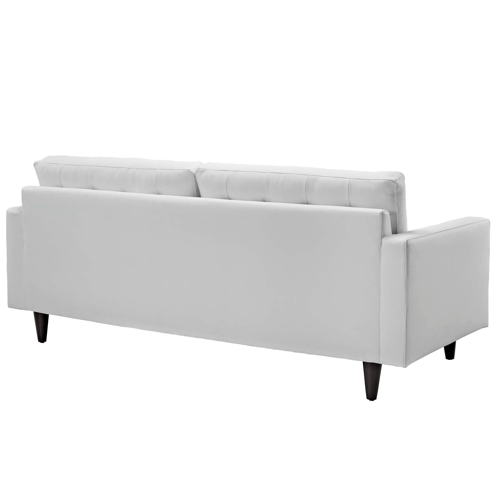 Modway Sofas & Couches - Empress Bonded Leather Sofa White