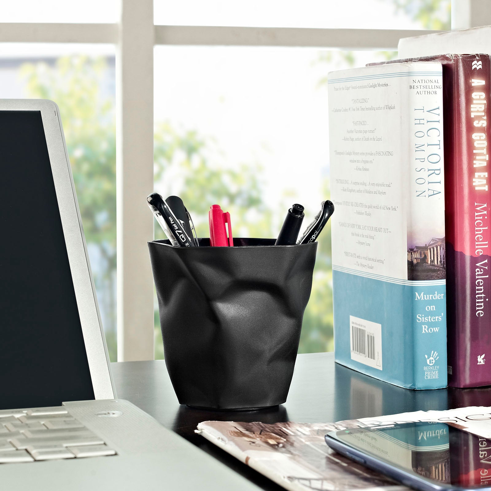 Modway Decorative Objects - Lava Pencil Holder Black