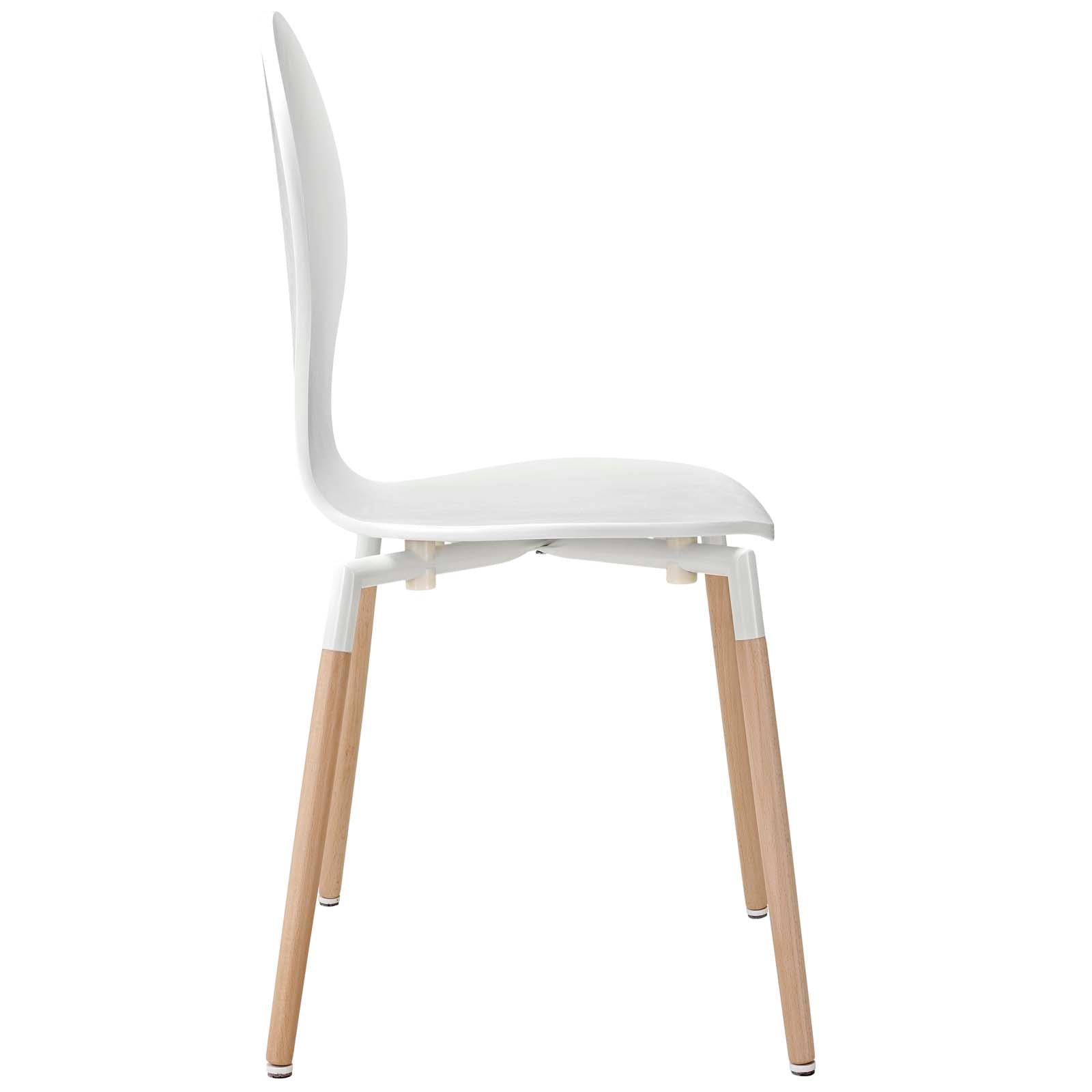 Modway Dining Chairs - Path Dining Wood Side Chair White