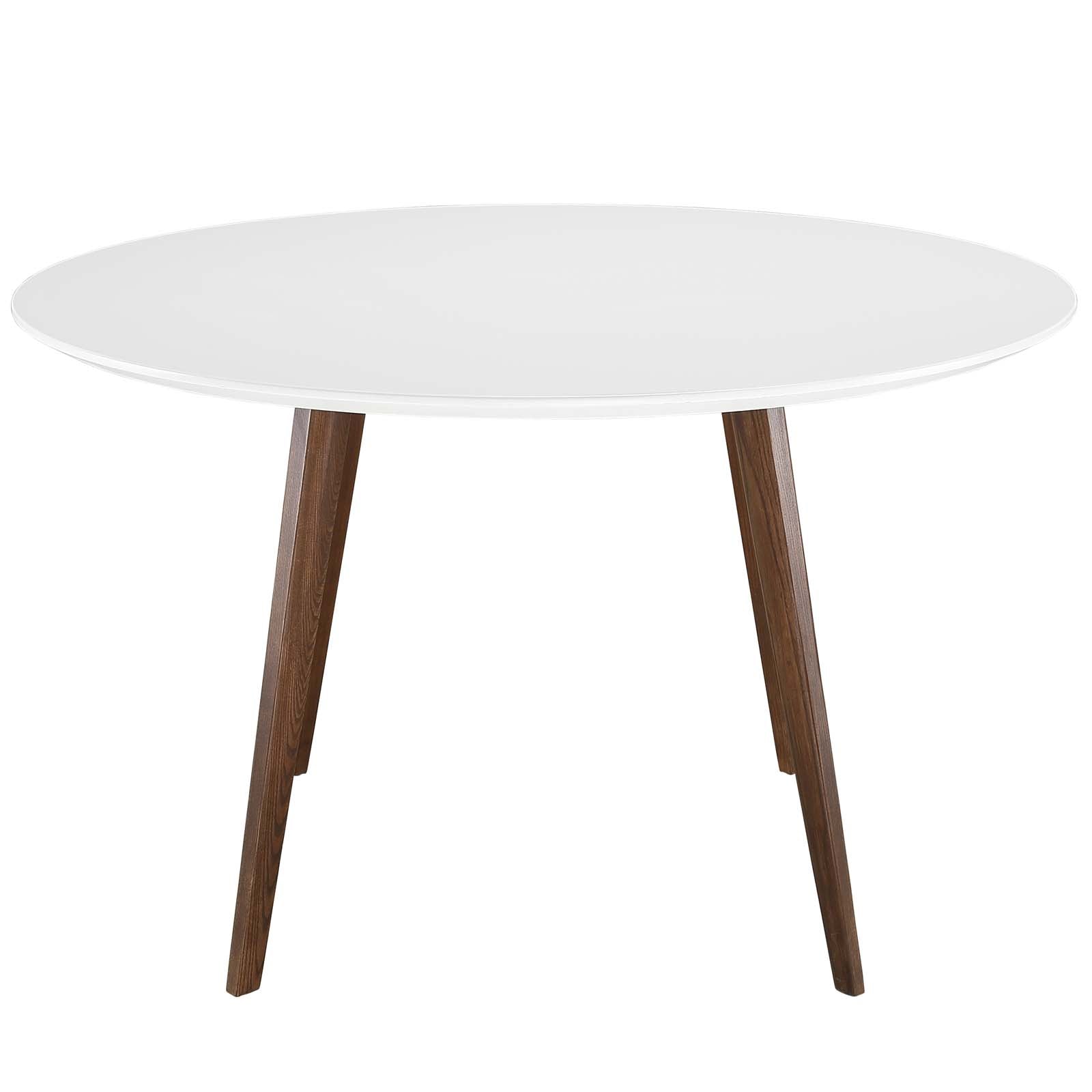 Modway Dining Tables - Platter Round Dining Table White