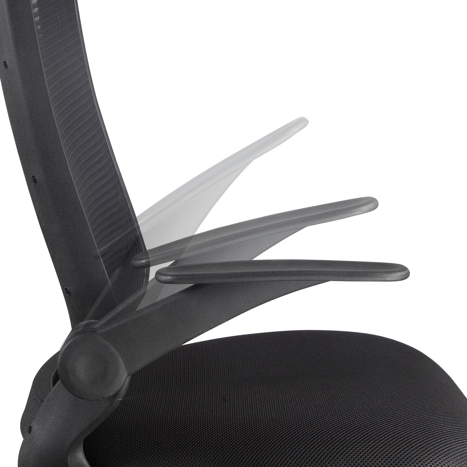 Modway Task Chairs - Explorer Mid Back Mesh Office Chair Black