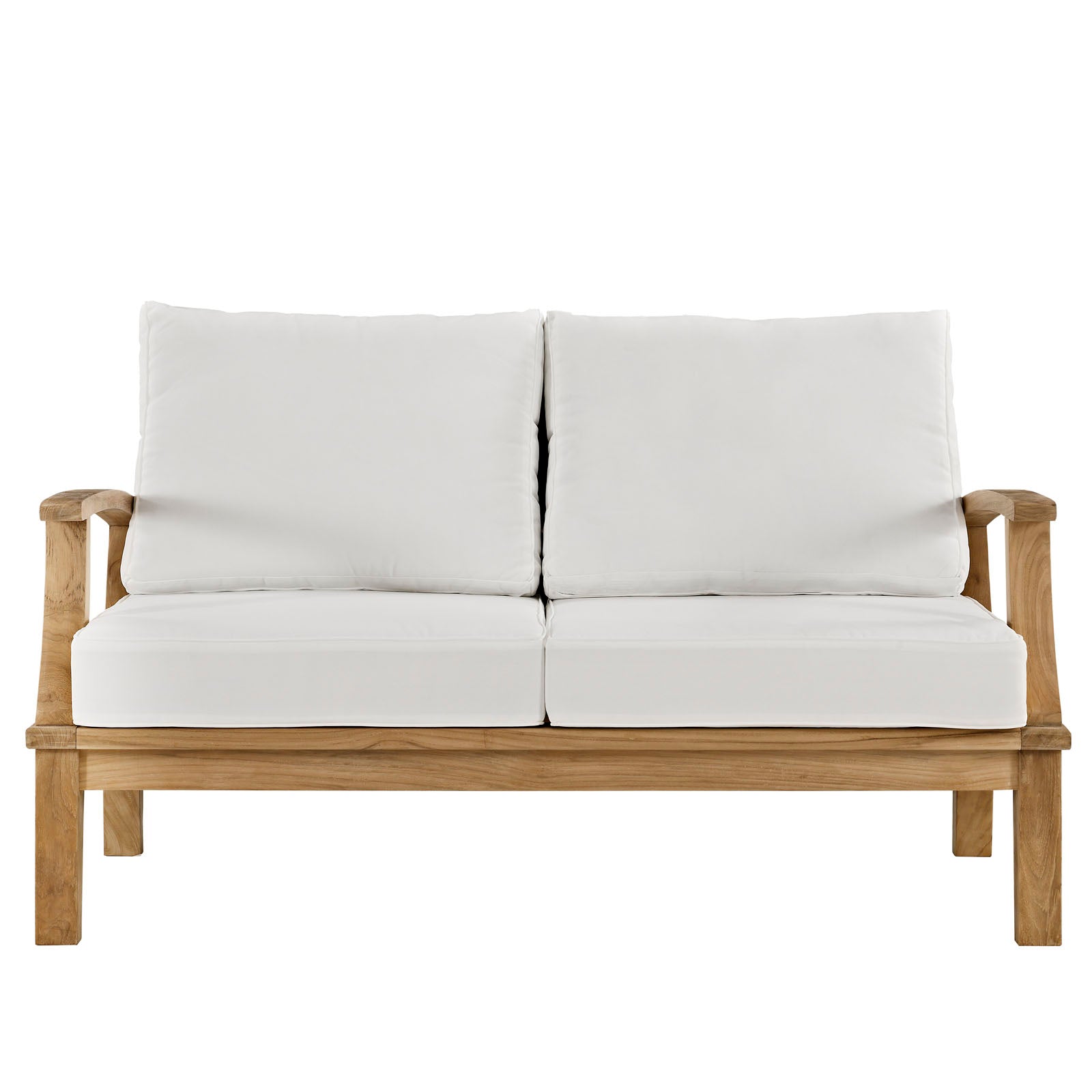 Modway Outdoor Sofas - Marina Outdoor Loveseat White & Natural