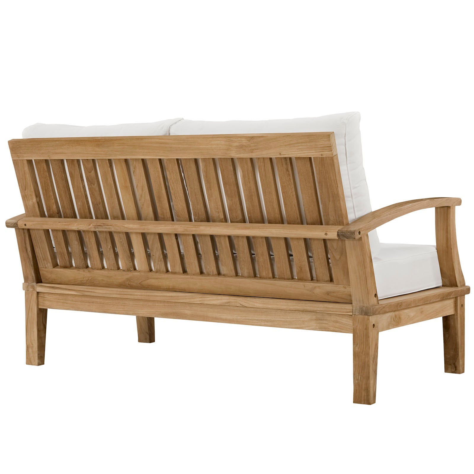 Modway Outdoor Sofas - Marina Outdoor Loveseat White & Natural