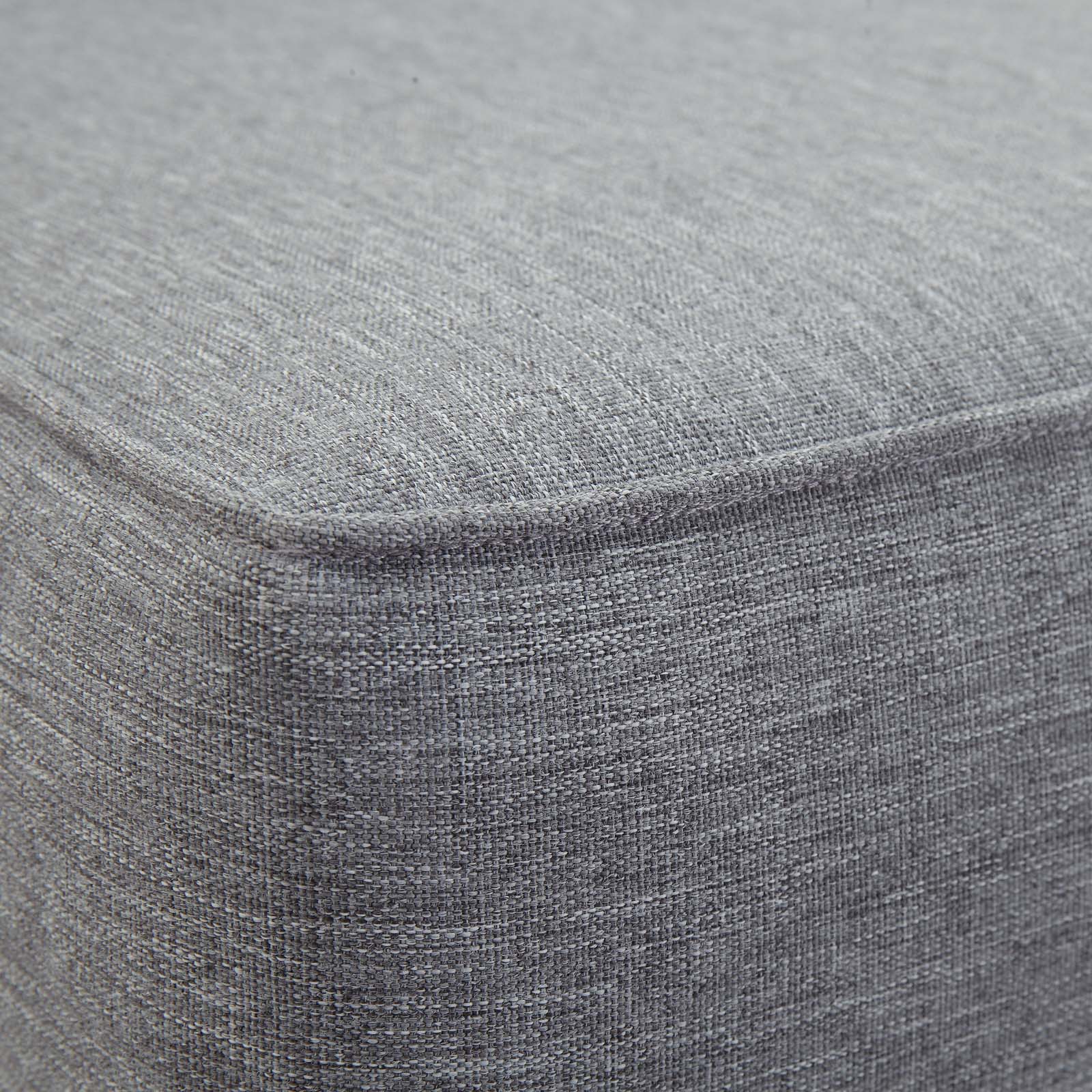 Modway Outdoor Chairs - Marina Armless Outdoor Patio Teak Sofa Natural Gray