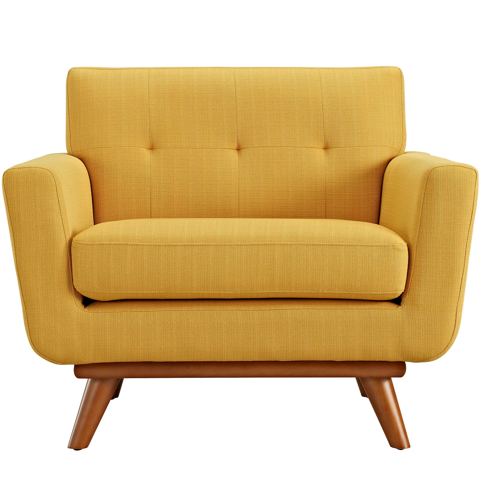 Modway Accent Chairs - Engage Upholstered Fabric Armchair Citrus