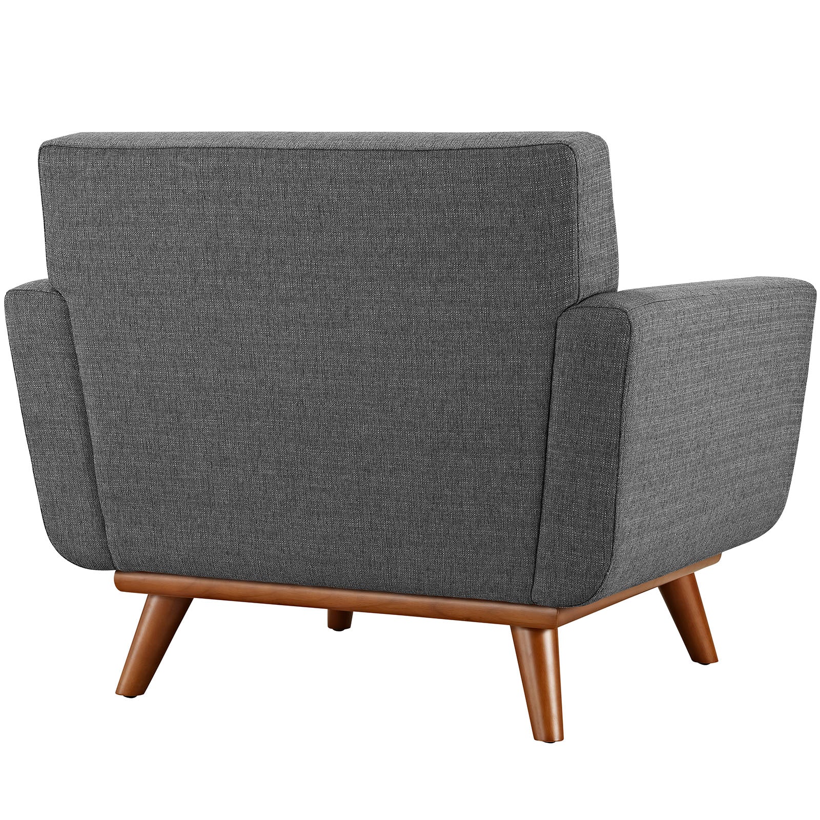 Modway Accent Chairs - Engage Upholstered Fabric Armchair Gray