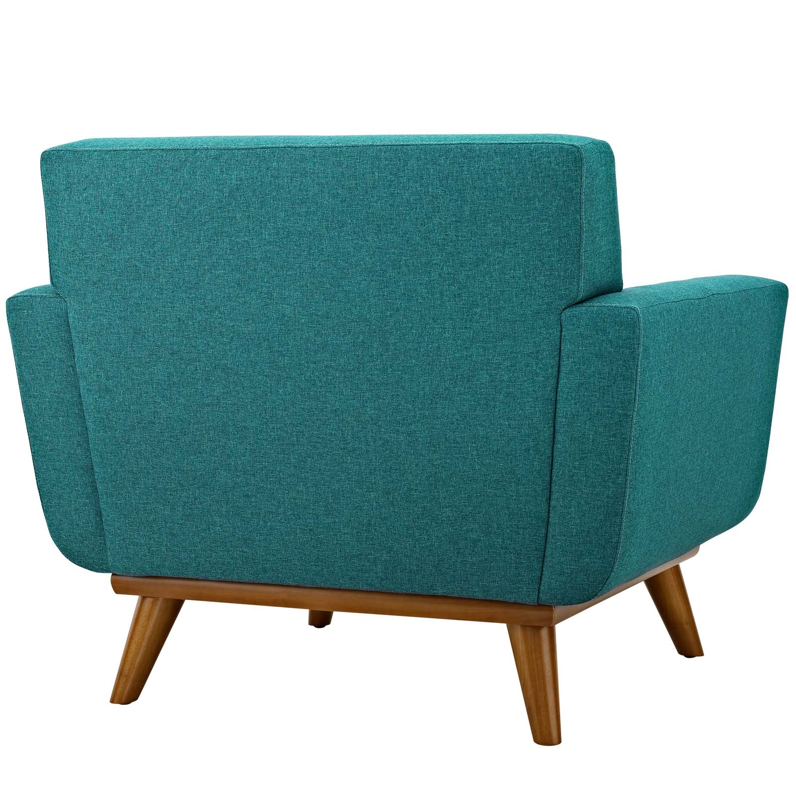 Modway Accent Chairs - Engage Upholstered Fabric Armchair Teal