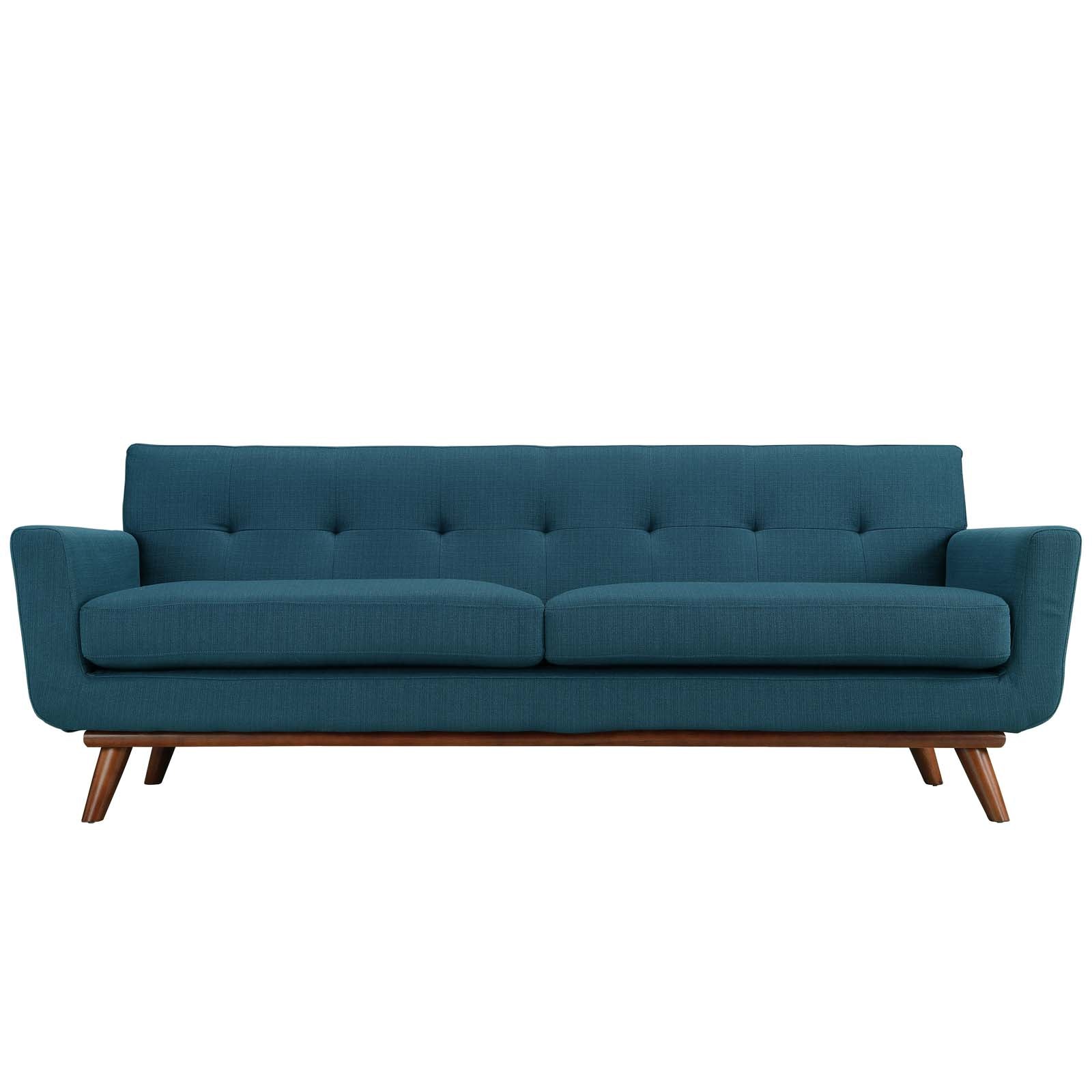 Modway Sofas & Couches - Engage Fabric Sofa Azure