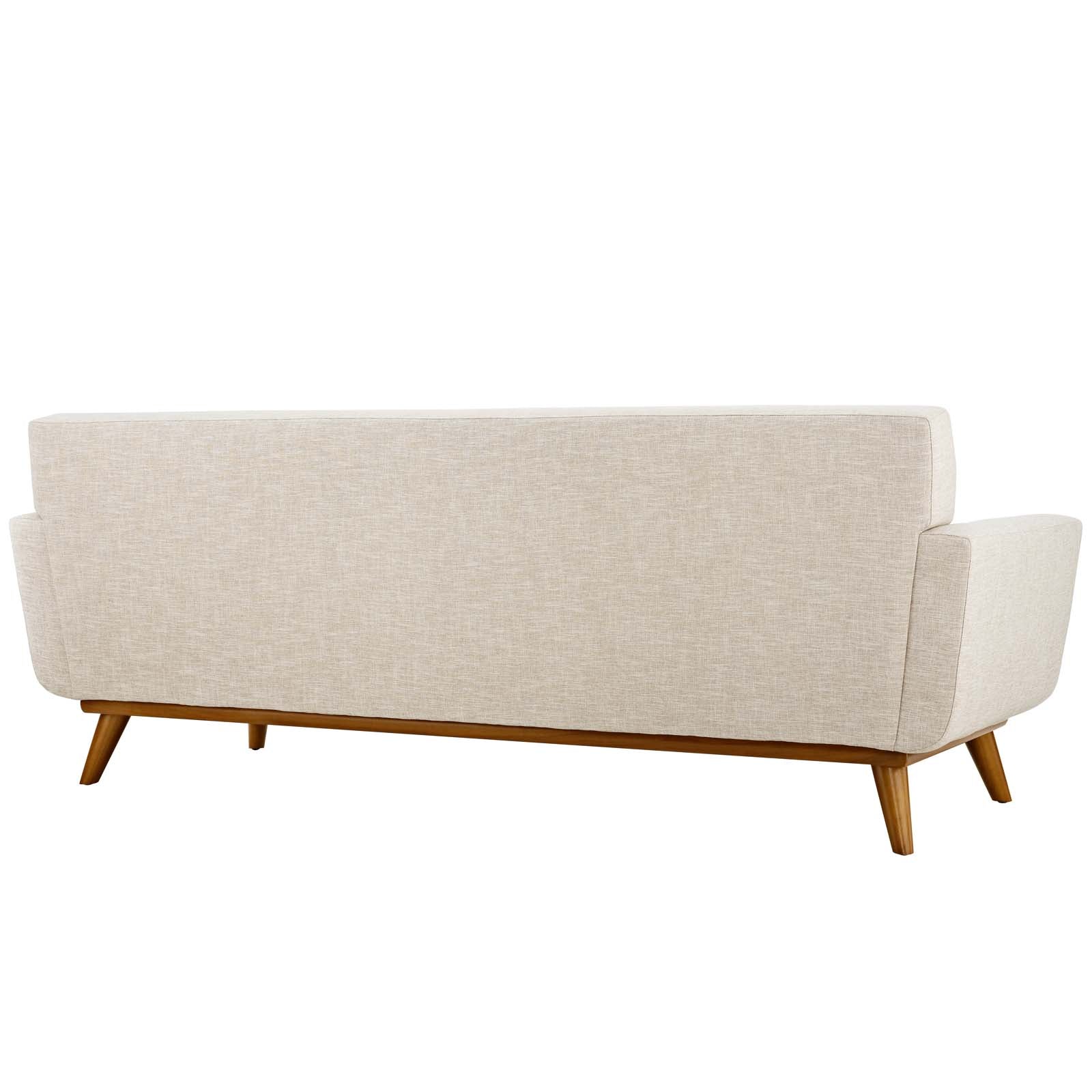 Modway Sofas & Couches - Engage Upholstered Fabric Sofa Beige