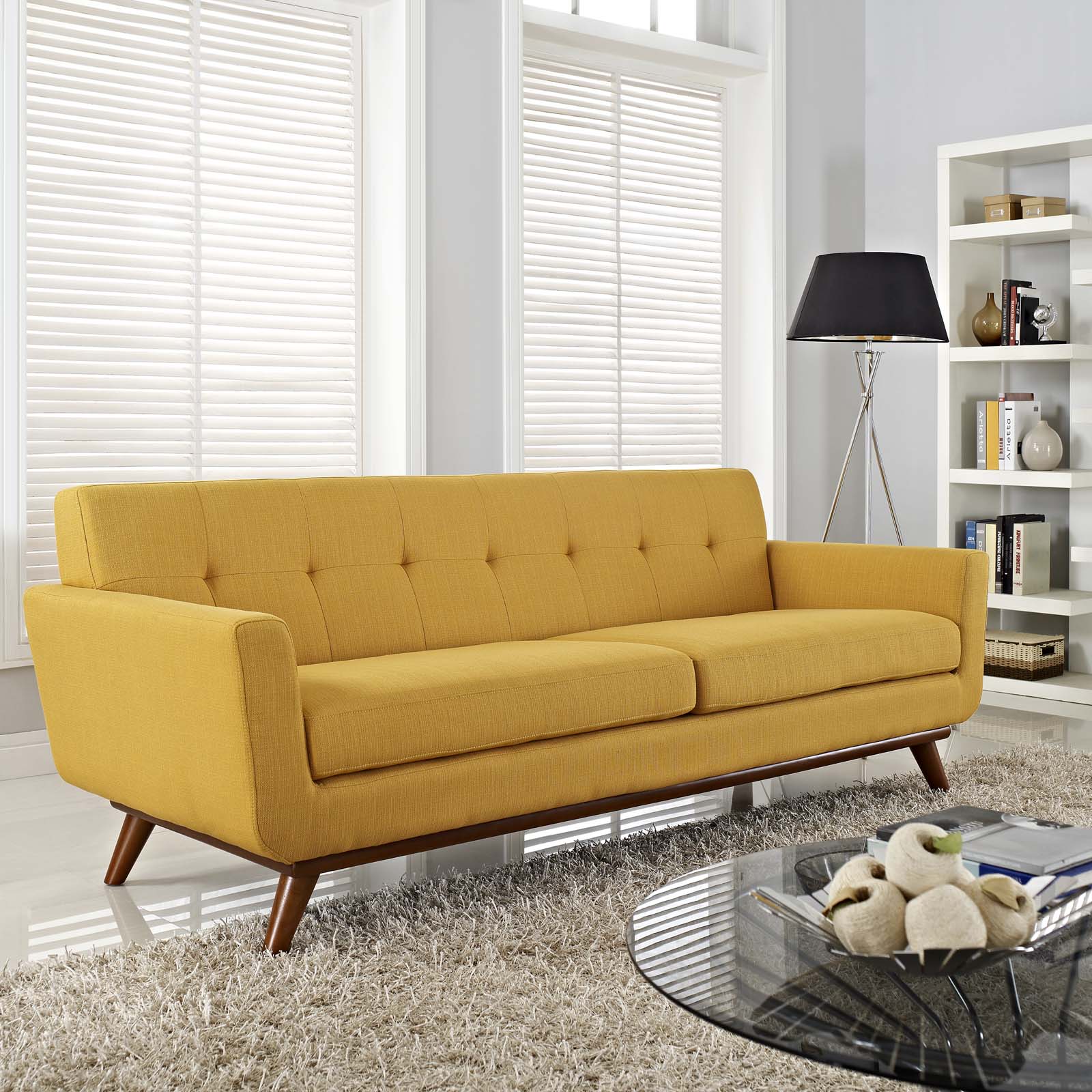 Modway Sofas & Couches - Engage Sofa Citrus