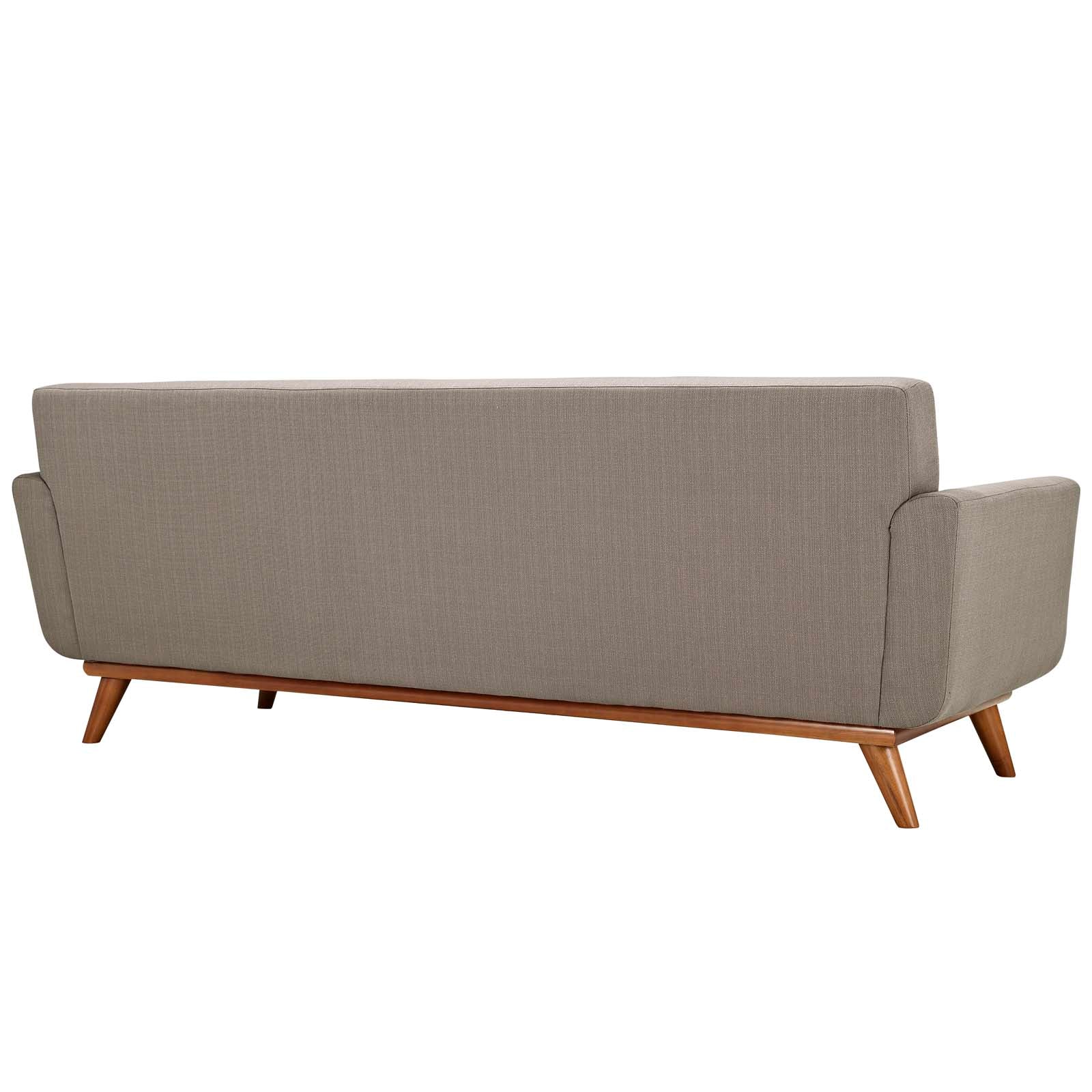 Modway Sofas & Couches - Engage Upholstered Fabric Sofa Granite