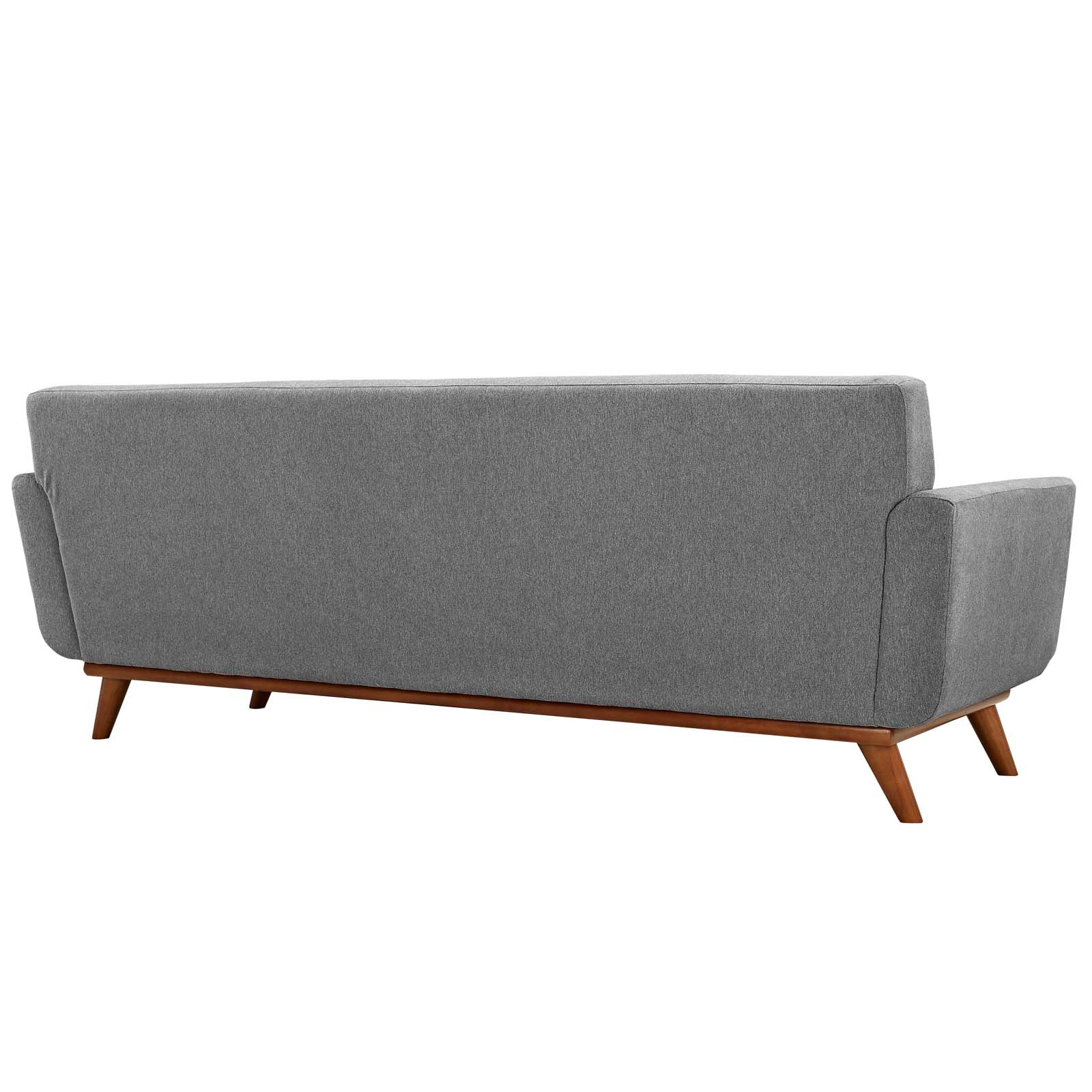 Modway Sofas & Couches - Engage Upholstered Fabric Sofa Expectation Gray