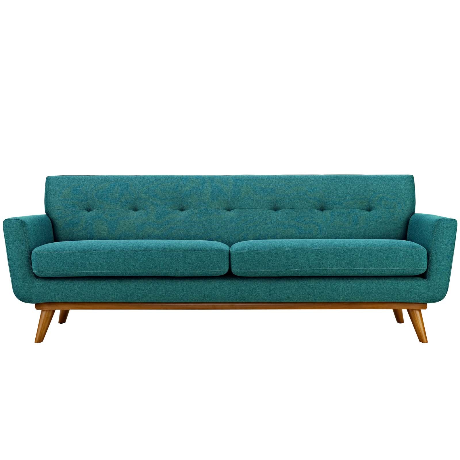 Modway Sofas & Couches - Engage Upholstered Fabric Sofa Teal