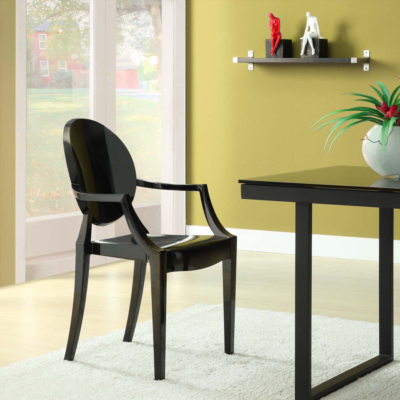 Modway Dining Chairs - Casper Dining Armchair Black