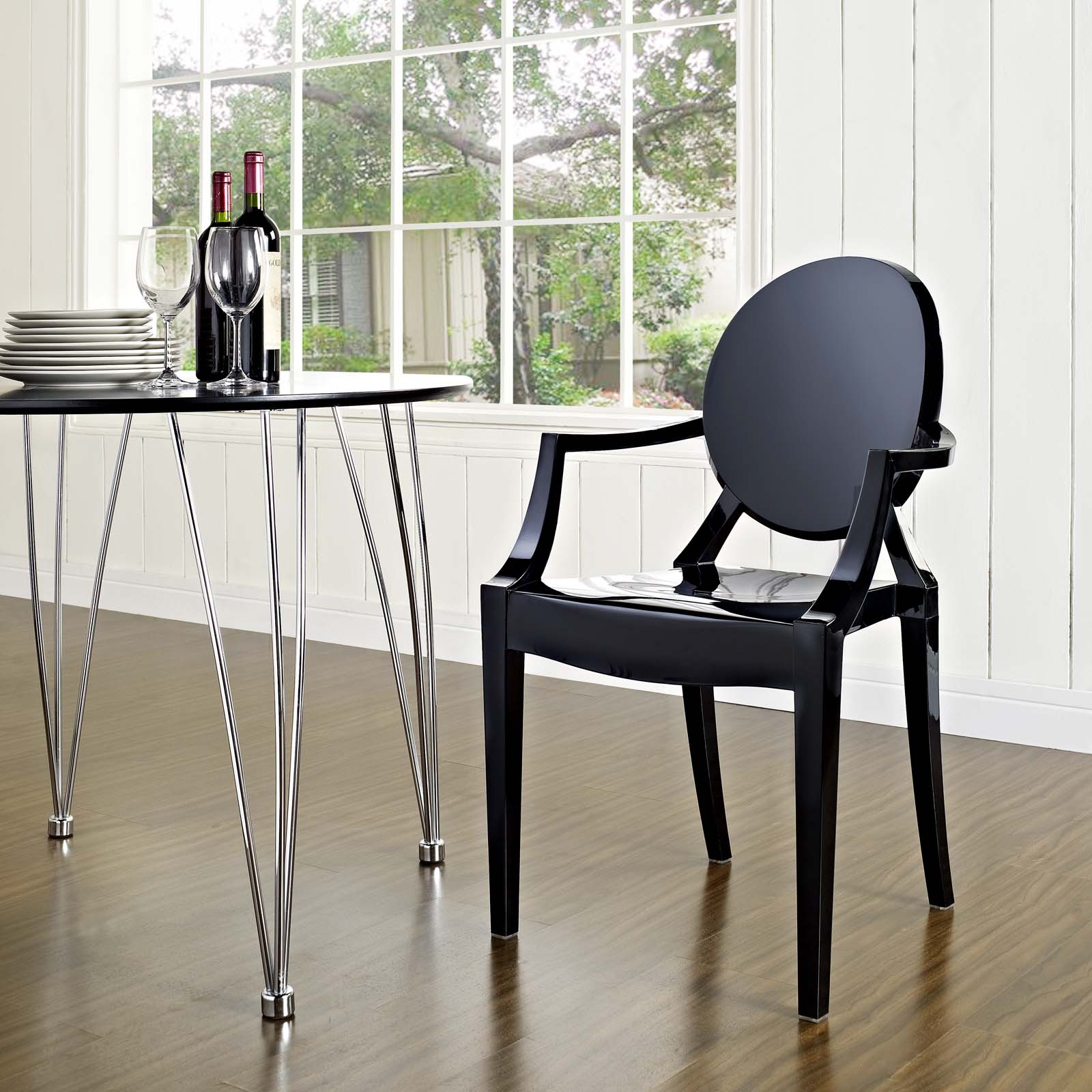 Modway Dining Chairs - Casper Dining Armchair Black