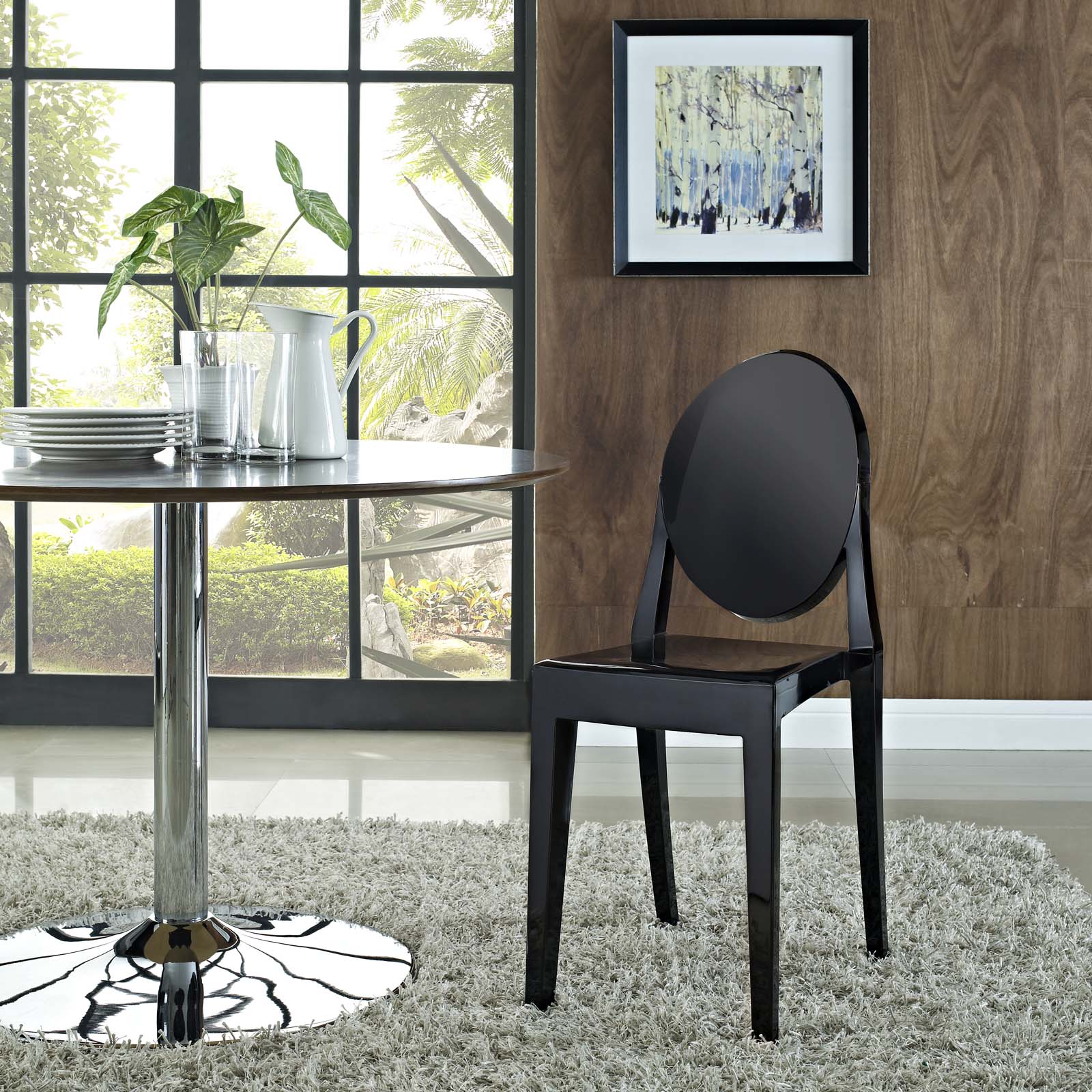 Modway Dining Chairs - Casper Dining Side Chair Black