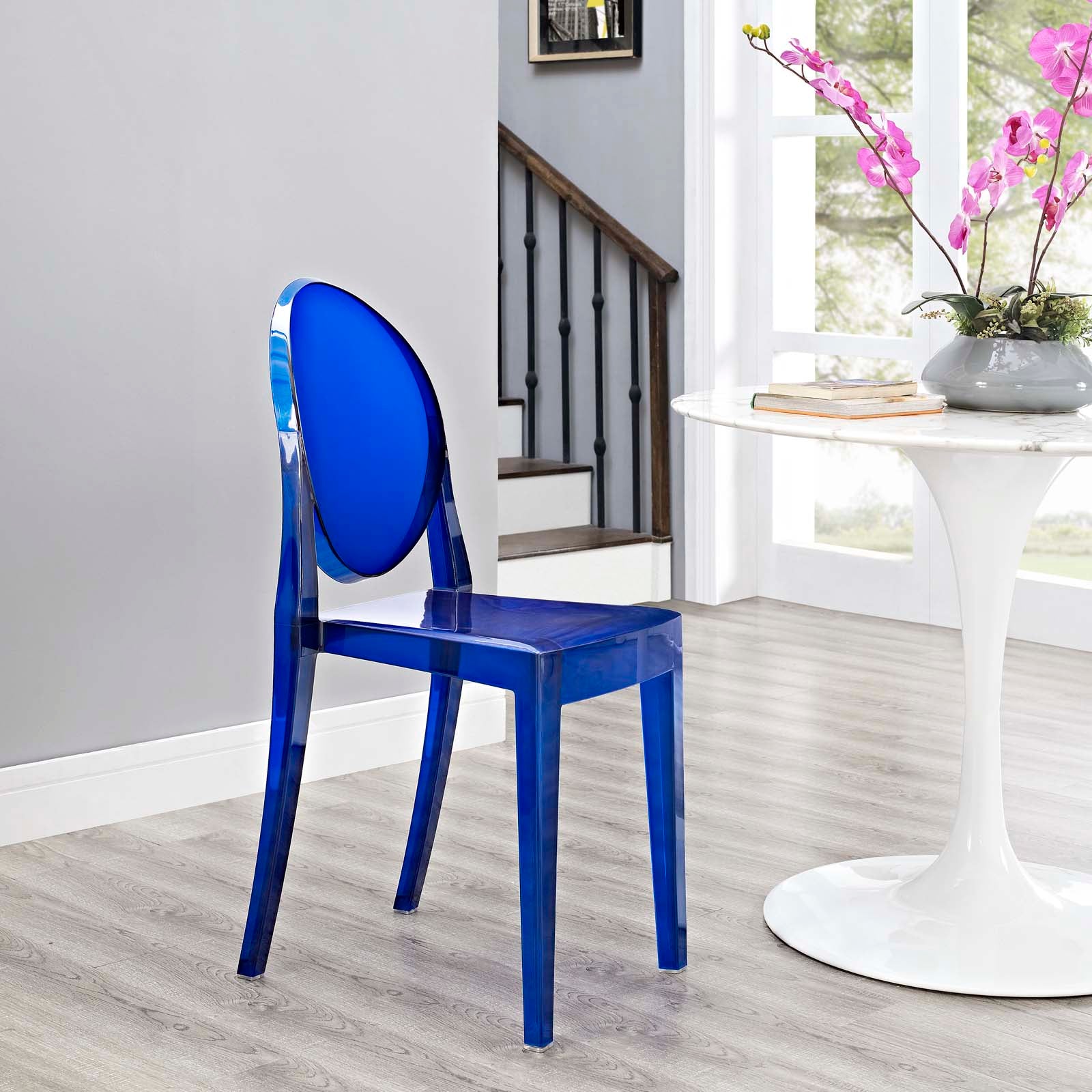 Modway Dining Chairs - Casper Dining Side Chair Blue