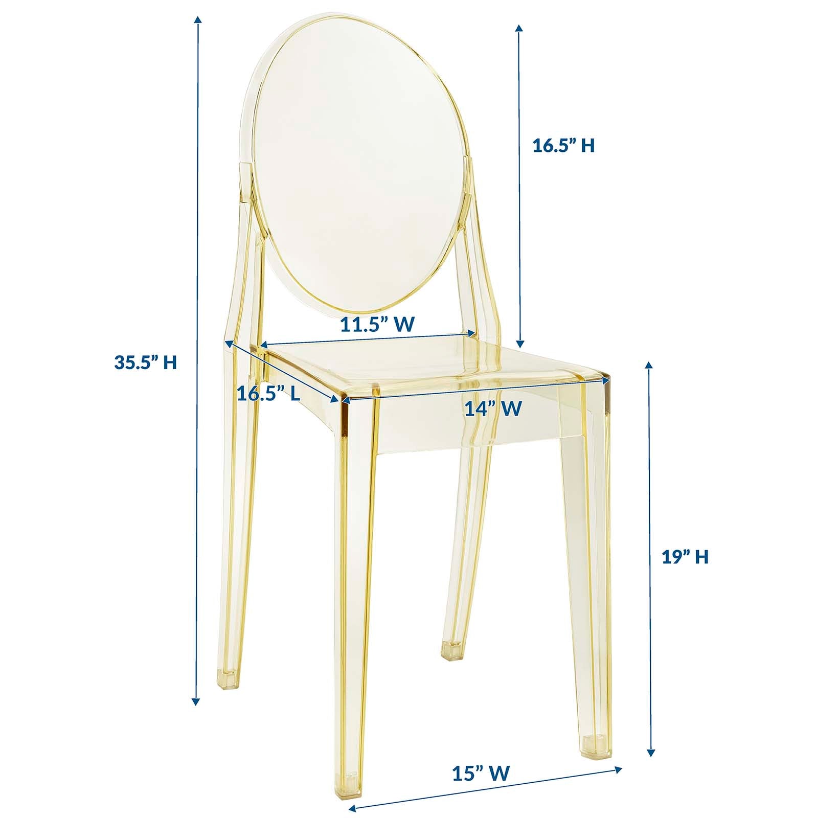 Modway Dining Chairs - Casper Dining Side Chair Yellow