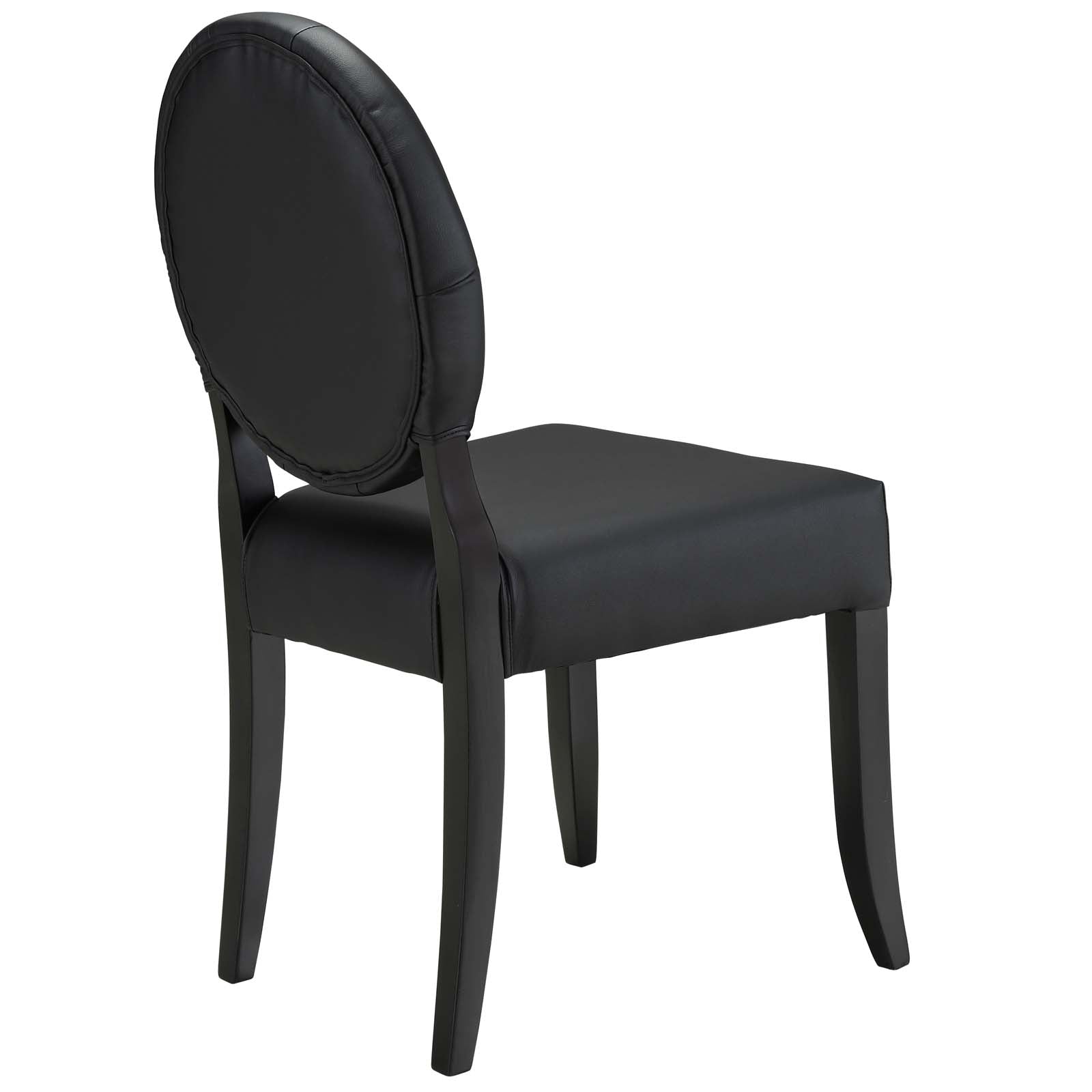 Modway Dining Chairs - Button Dining Side Chair Set of 4 Black
