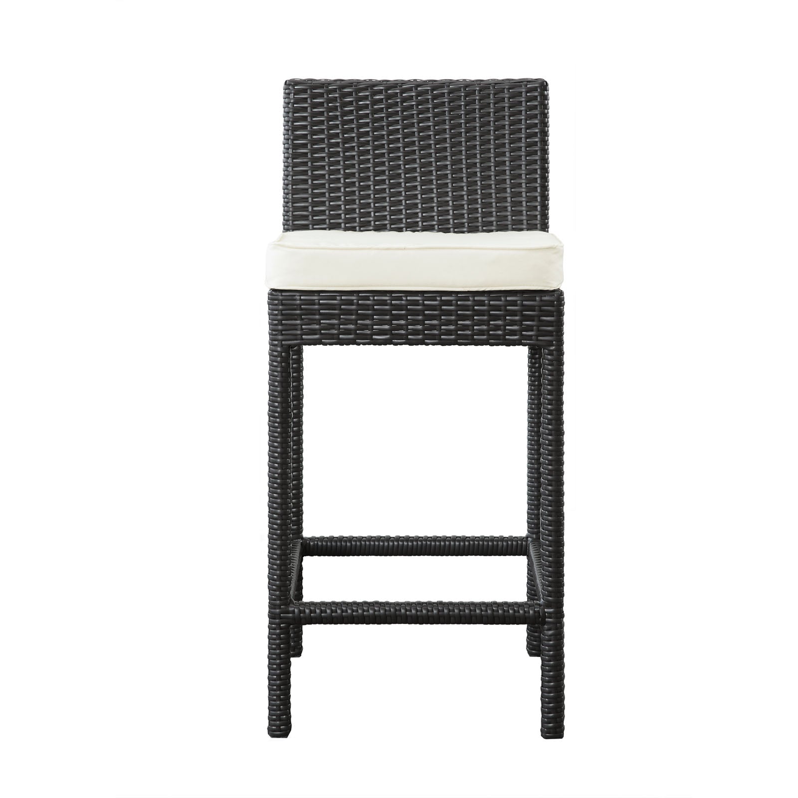 Modway Outdoor Barstools - Lift Bar Stool Outdoor Patio ( Set of 2 ) Espresso White