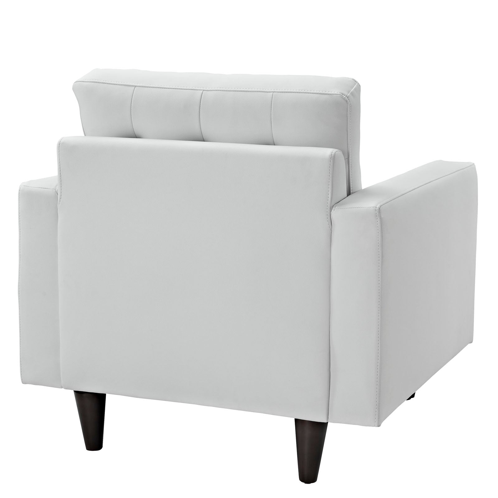 Modway Living Room Sets - Empress Armchair Leather Set of 2 White
