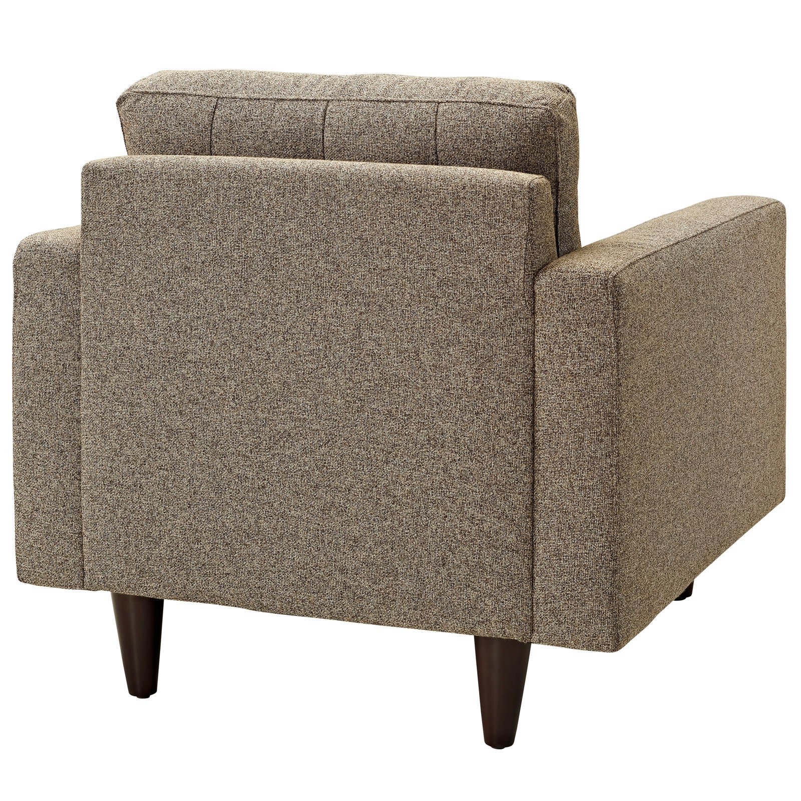 Modway Living Room Sets - Empress Armchair Upholstered Fabric Set Of 2 Oatmeal