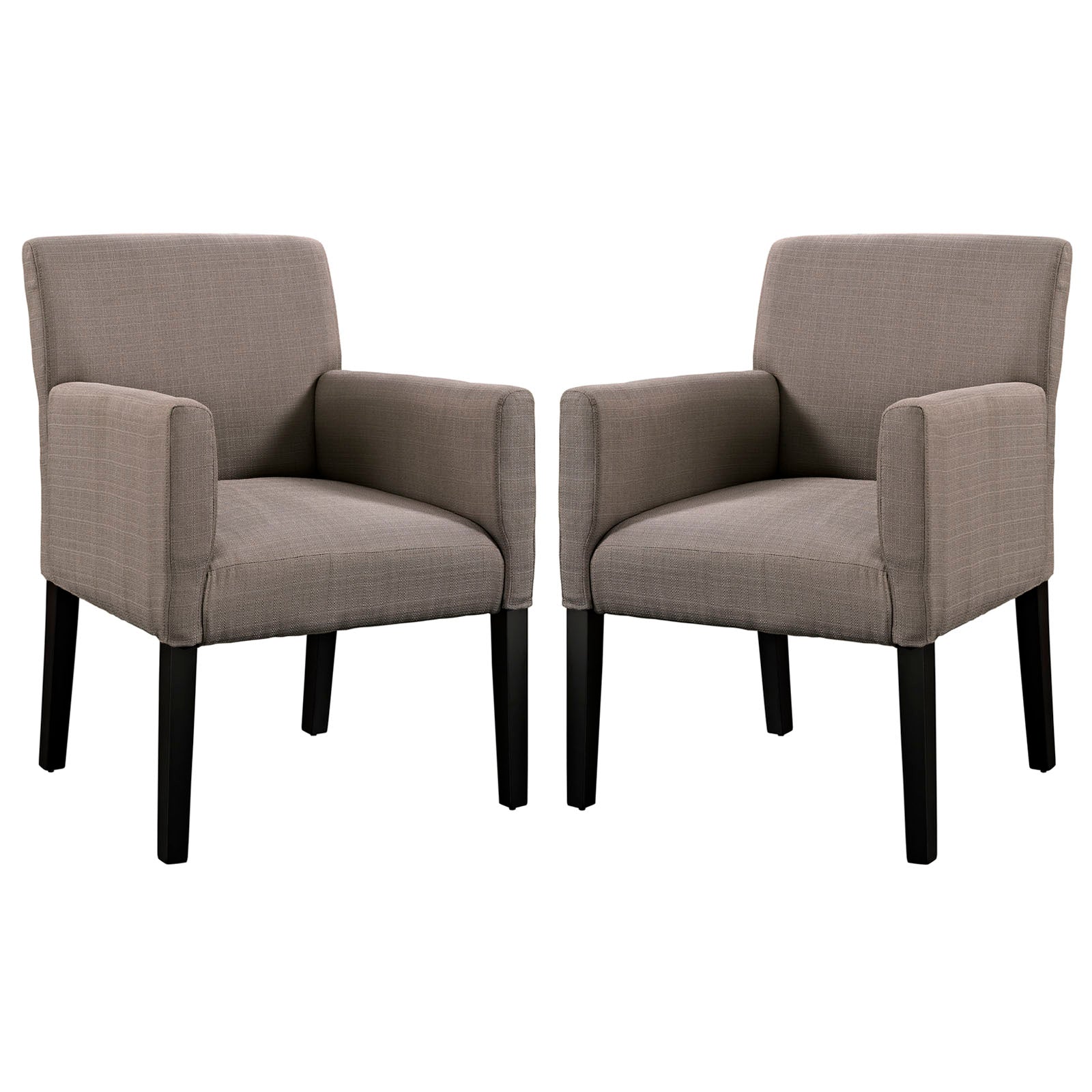 Modway Accent Chairs - Chloe Armchair Gray ( Set of 2 )