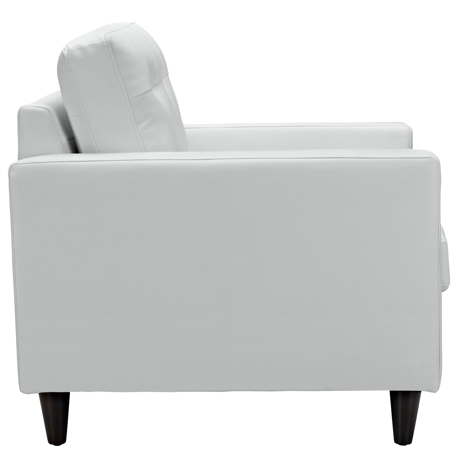 Modway Living Room Sets - Empress Sofa and Armchairs Set of 3 White