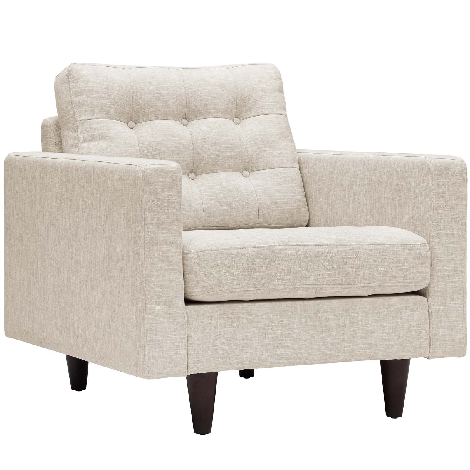 Modway Living Room Sets - Empress Armchair And Sofa Set Of 2 Beige