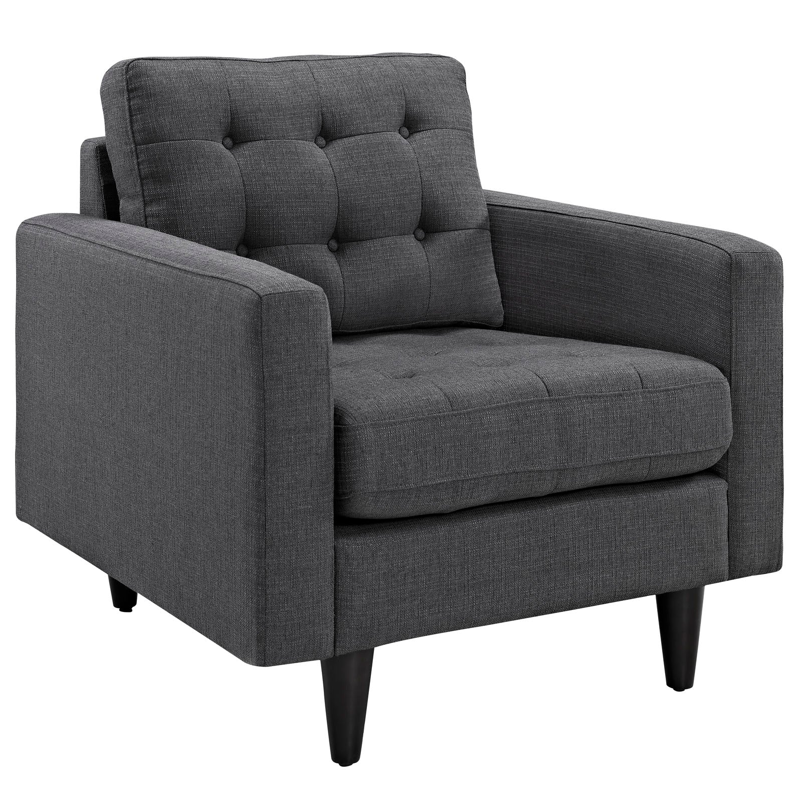 Modway Living Room Sets - Empress Armchair And Sofa Set Of 2 Gray