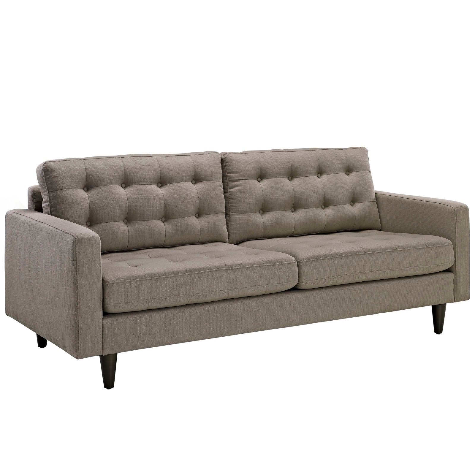 Modway Living Room Sets - Empress Armchair And Sofa Set Of 2 Granite