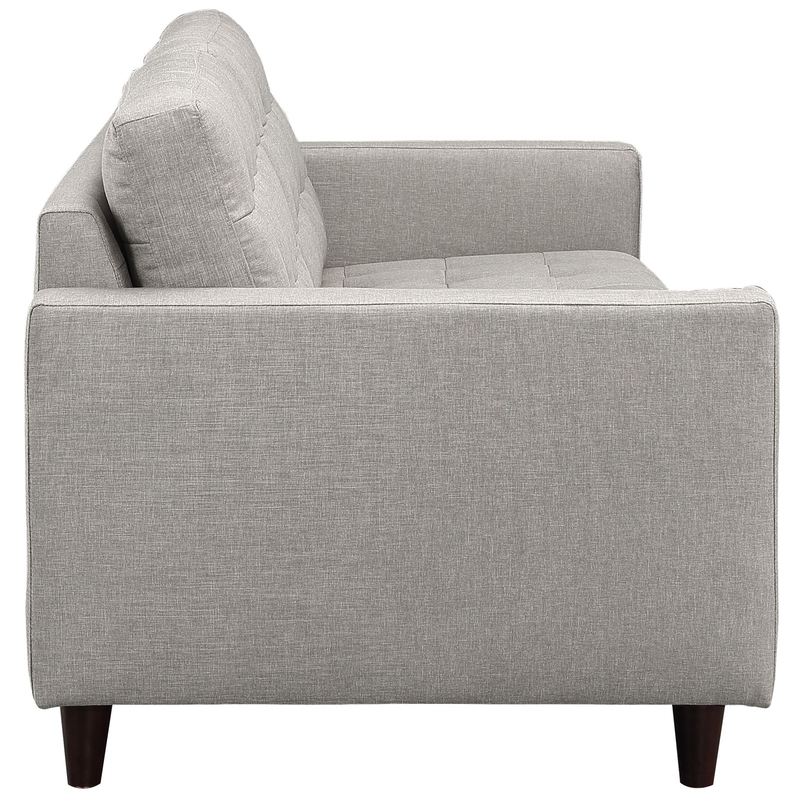 Modway Living Room Sets - Empress Armchair And Sofa Set Of 2 Light Gray