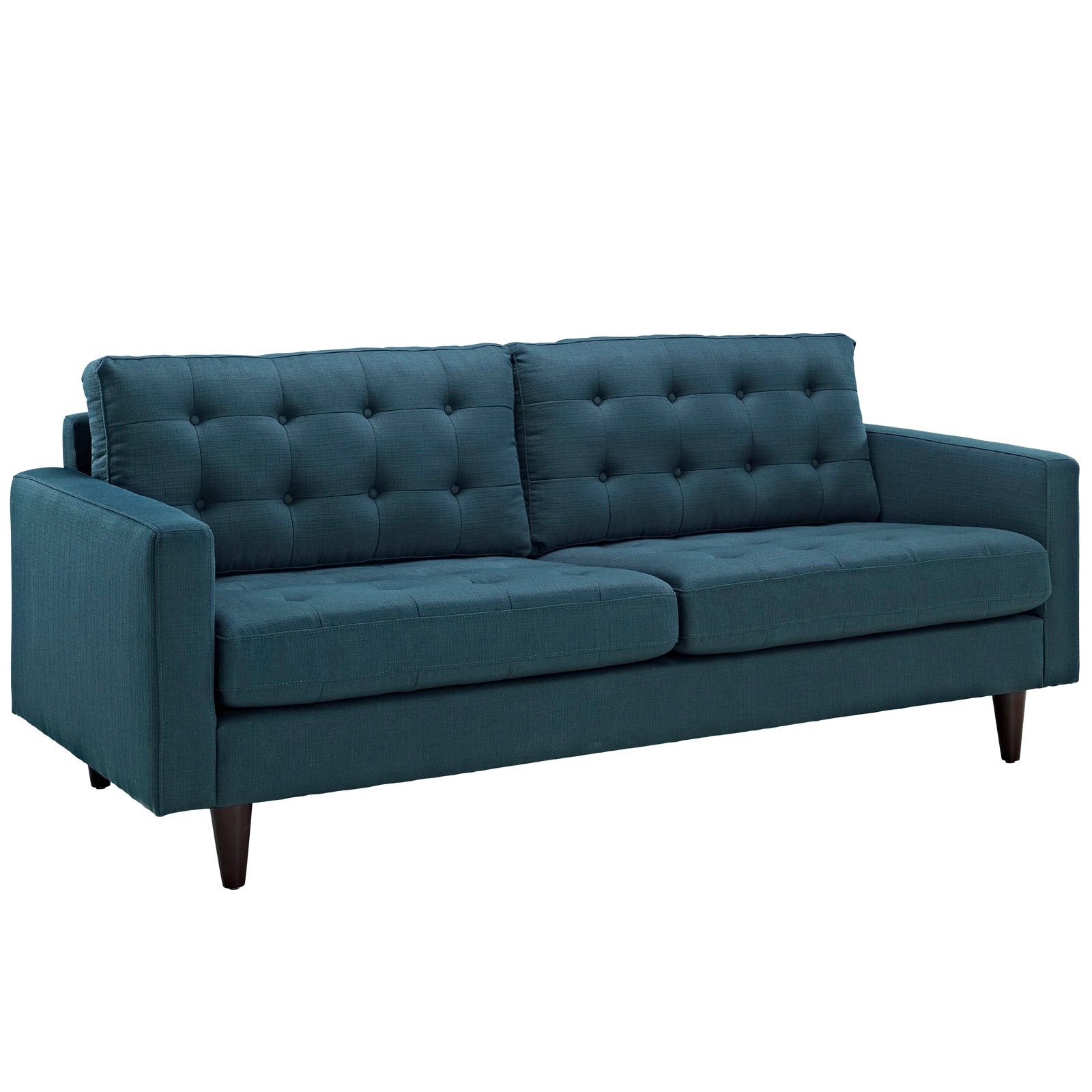 Modway Accent Chairs - Empress Sofa and Armchairs ( Set of 3 ) Azure
