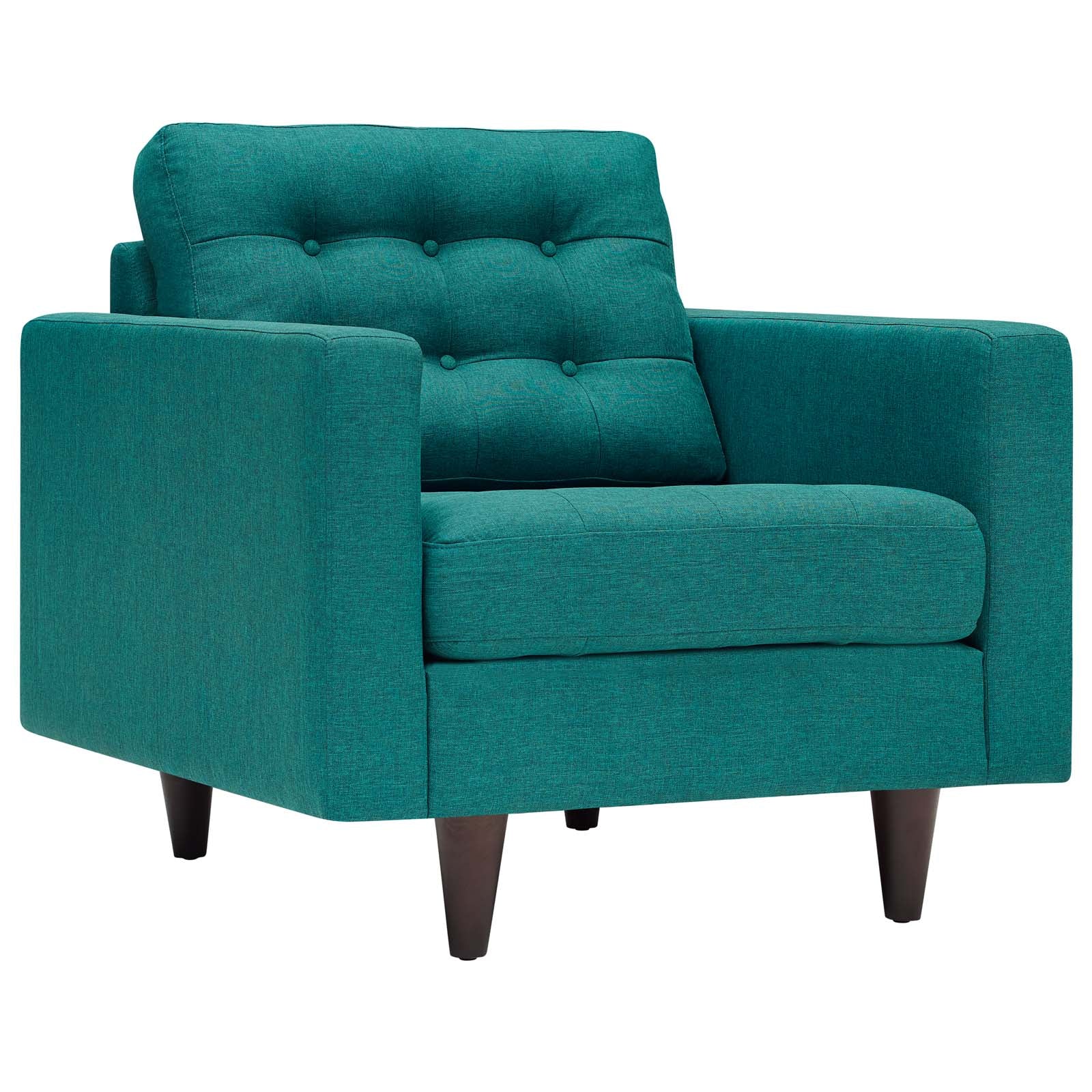 Modway Living Room Sets - Empress Sofa And Armchairs Set Of 3 Teal