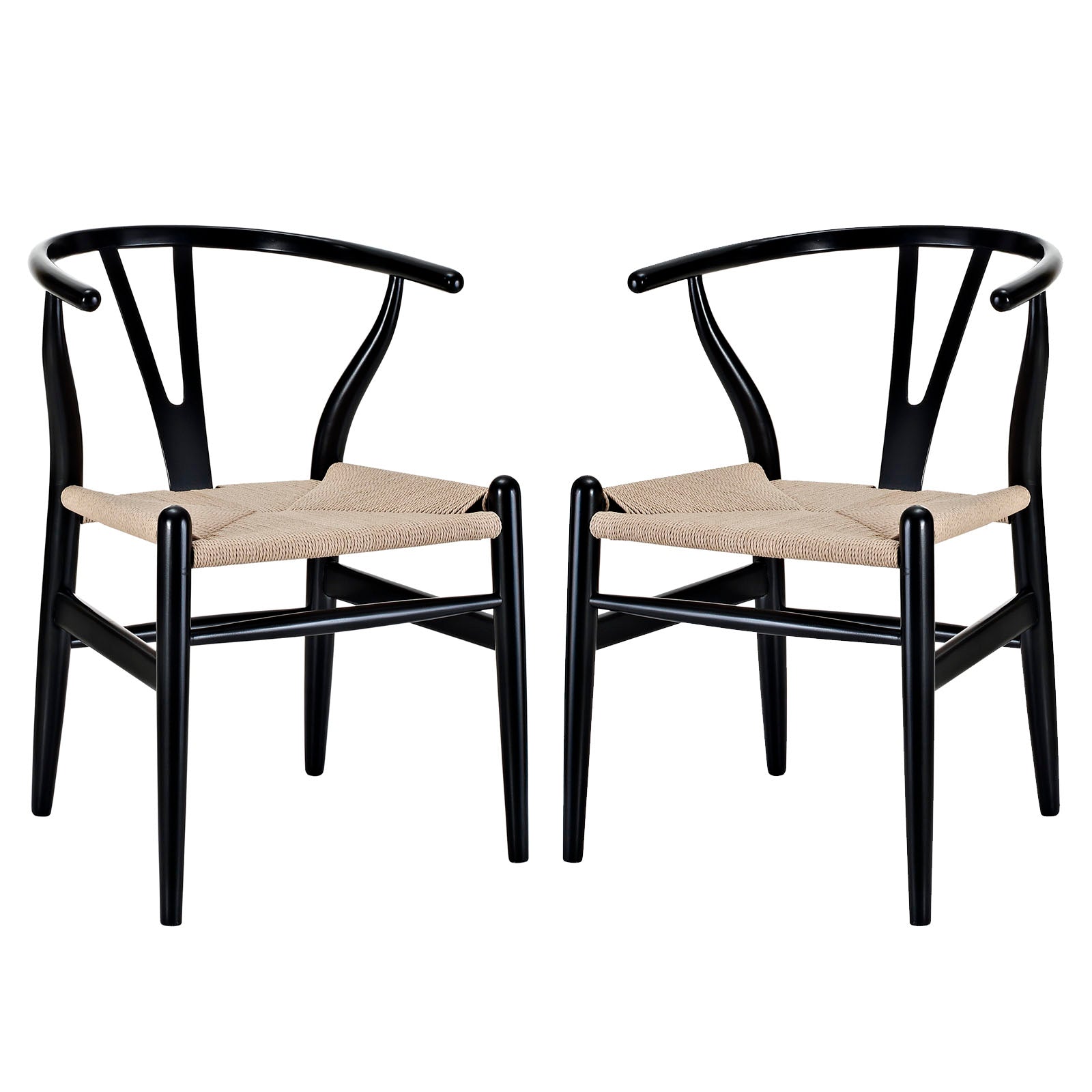 Modway Dining Chairs - Amish Dining Armchair ( Set of 2 ) Black