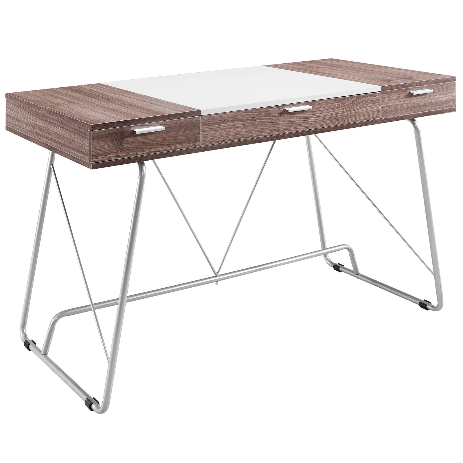 Modway Desks - Panel Office Desk Birch