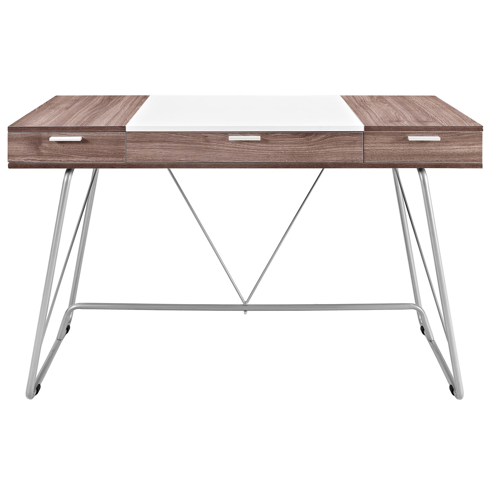 Modway Desks - Panel Office Desk Birch