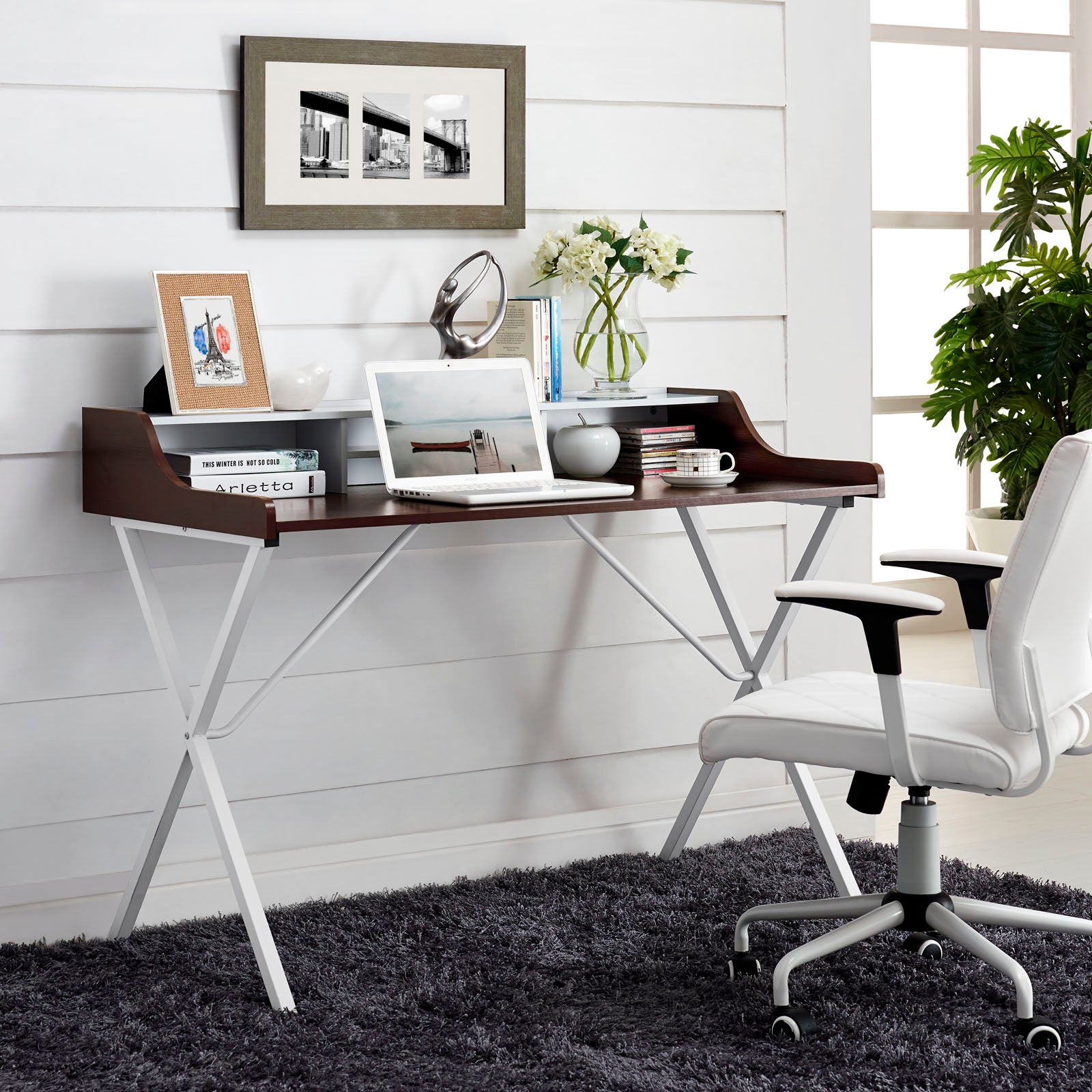 Modway Desks - Bin Office Desk Cherry