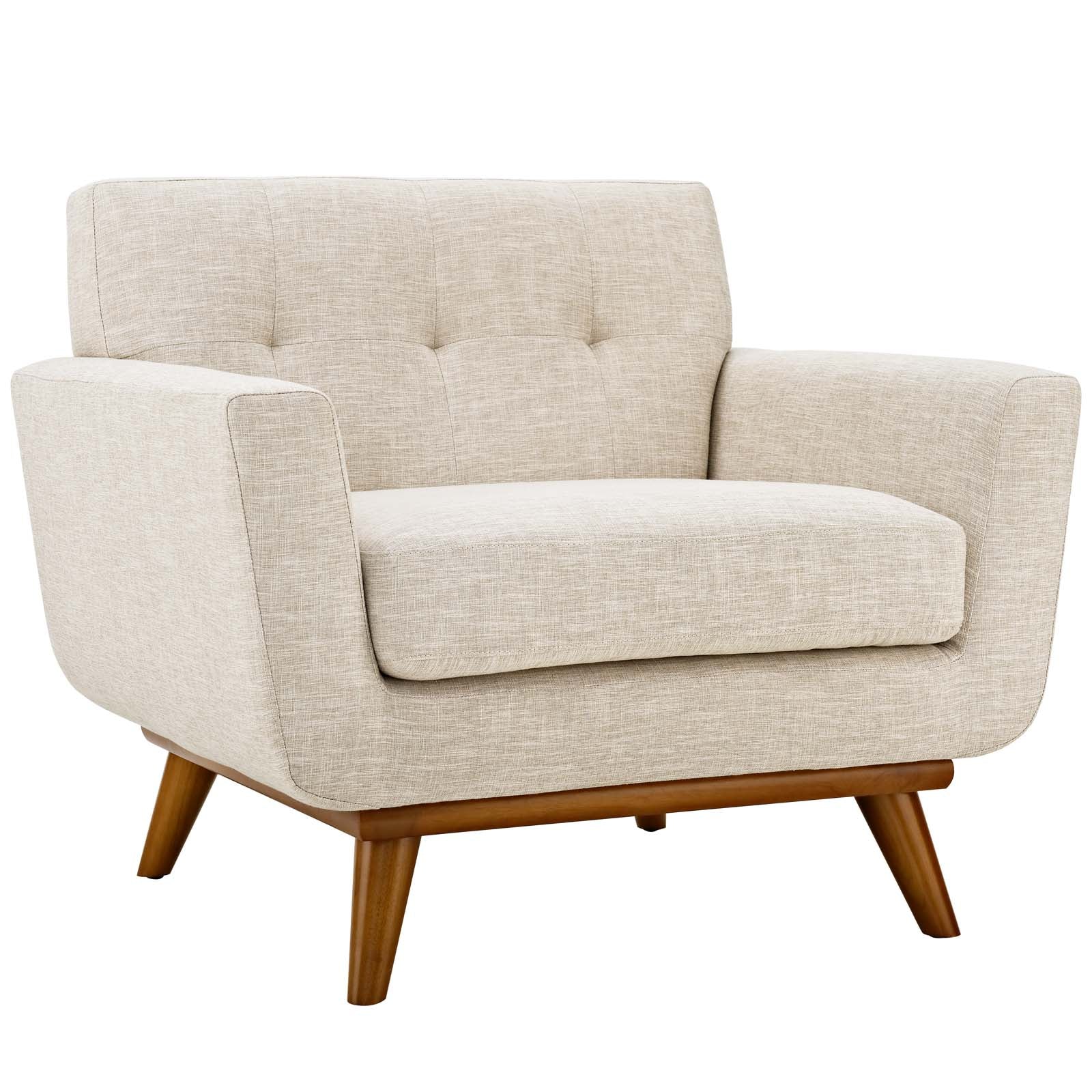 Modway Living Room Sets - Engage Armchair and Sofa Beige ( Set of 2 )