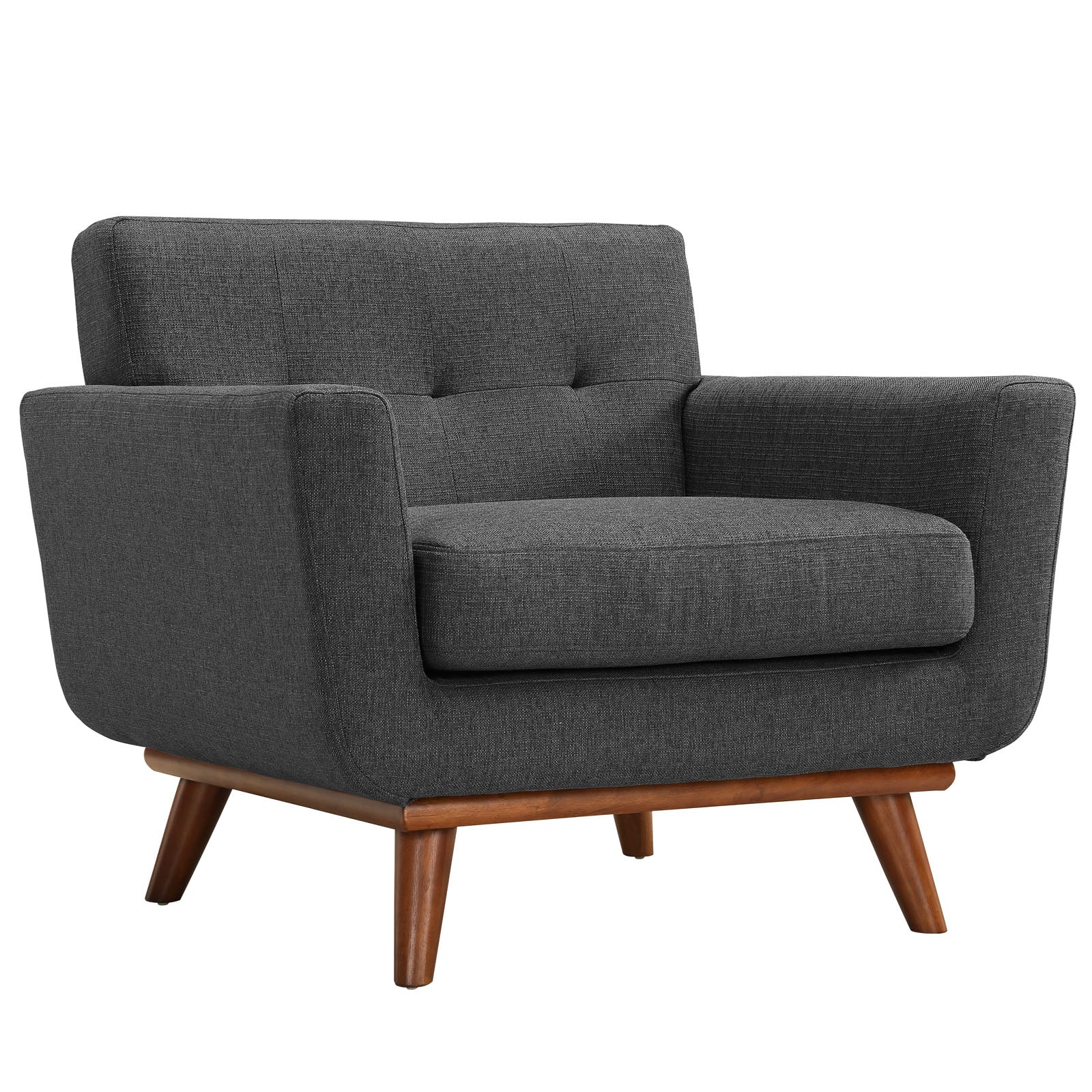 Modway Living Room Sets - Engage Armchair and Loveseat ( Set of 2 ) Gray