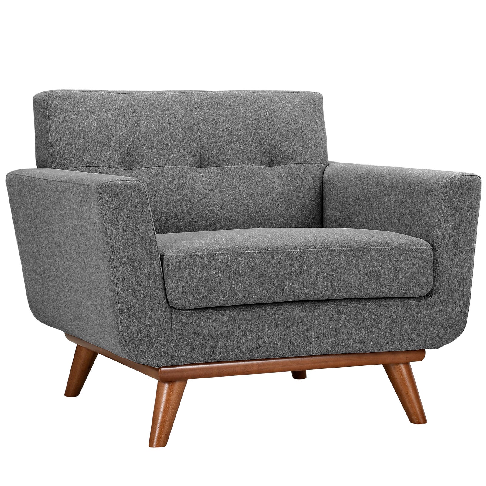 Modway Living Room Sets - Engage Armchairs and Loveseat Set of 3 Expectation Gray