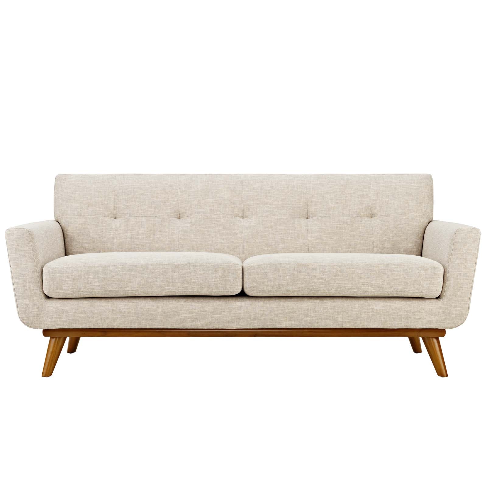 Modway Living Room Sets - Engage Sofa Loveseat and Armchair Beige ( Set of 3 )