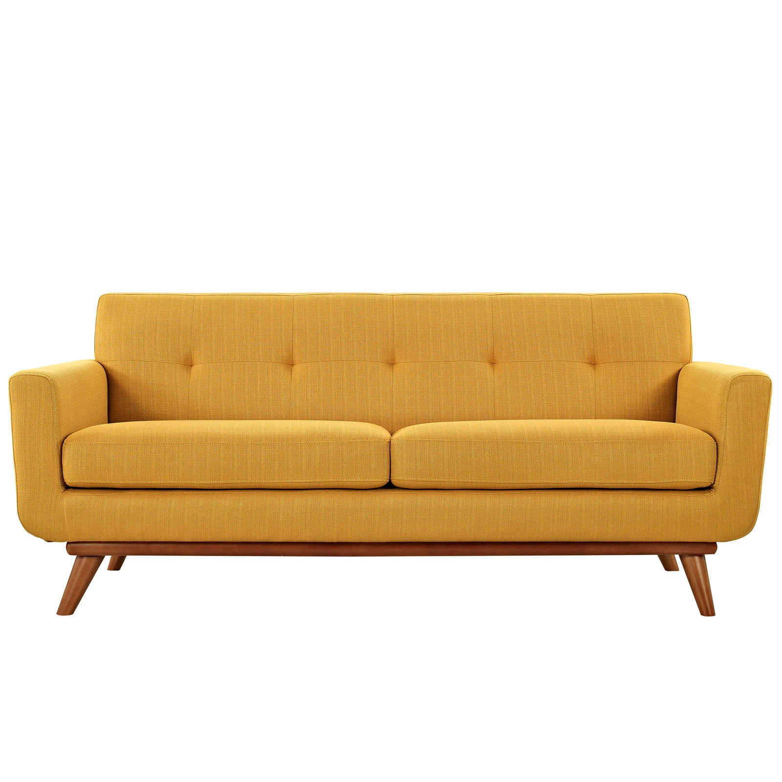 Modway Living Room Sets - Engage Sofa Loveseat and Armchair Set of 3 Citrus