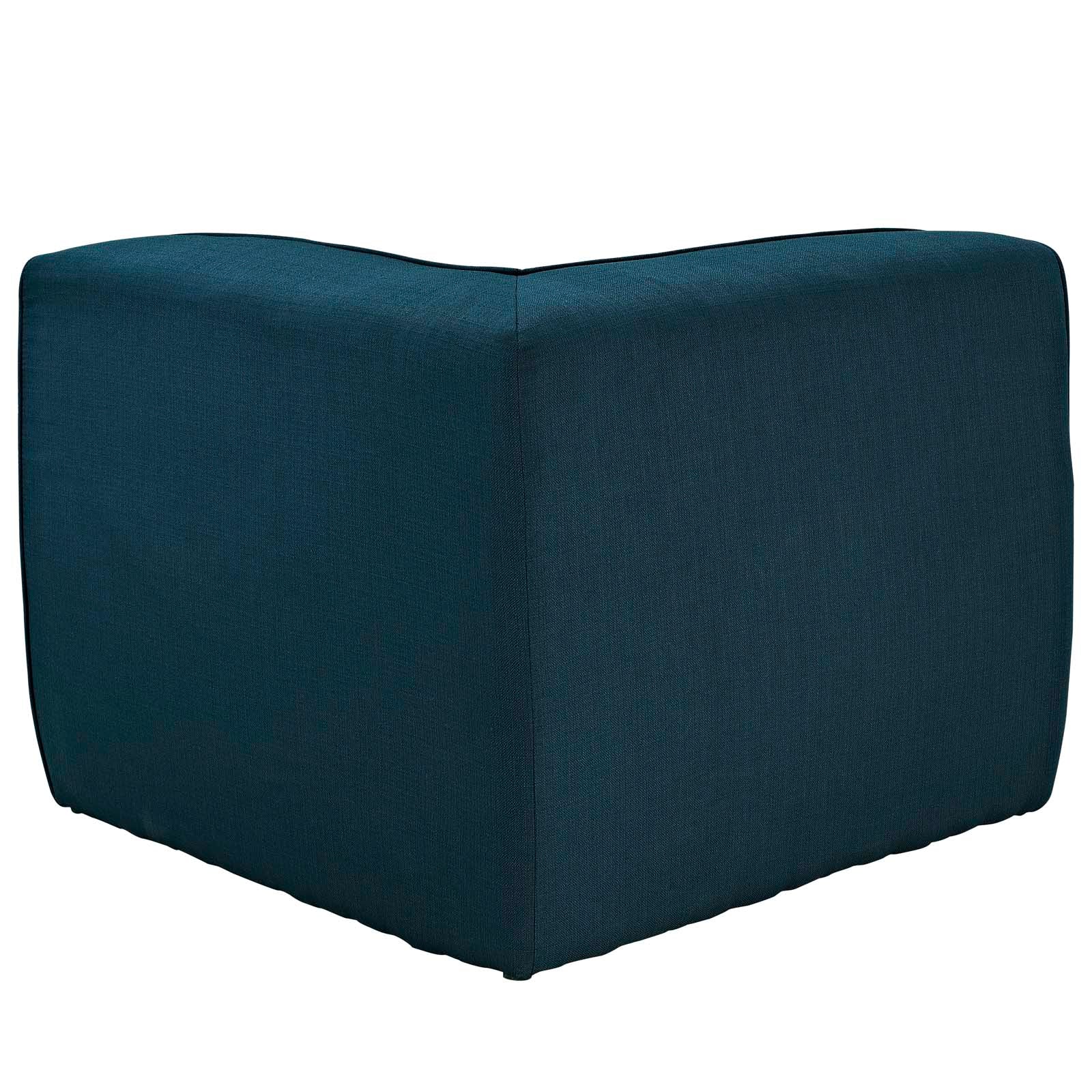 Modway Accent Chairs - Align Upholstered Fabric Corner Sofa Azure