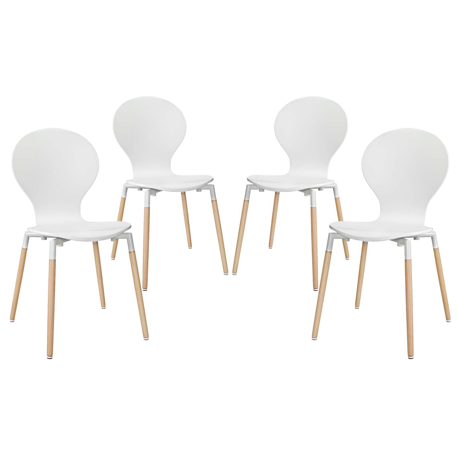 Modway Dining Chairs - Path Dining Chair Set of 4 White