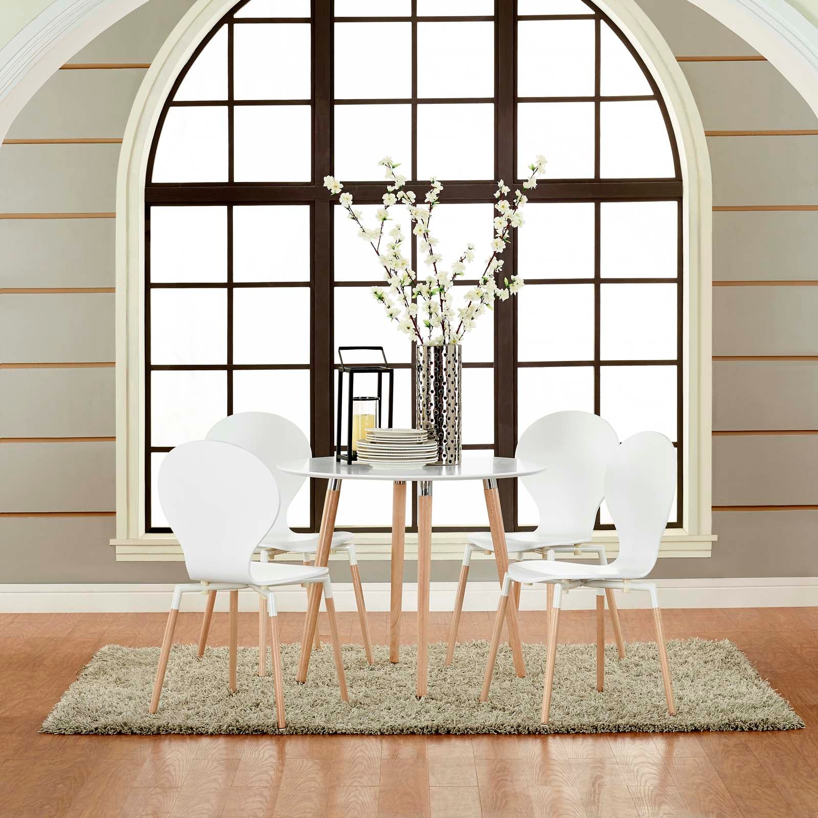 Modway Dining Chairs - Path Dining Chair Set of 4 White