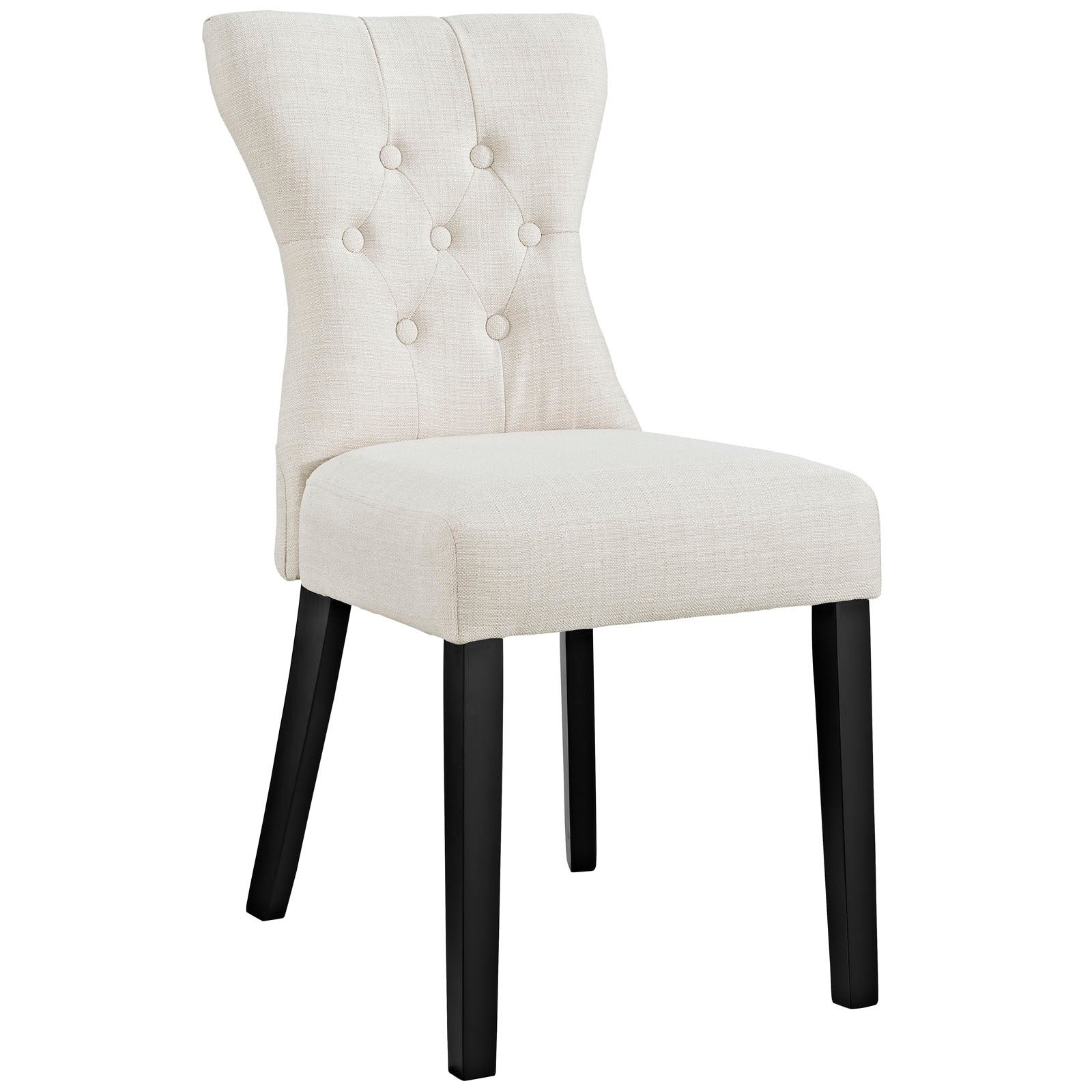 Modway Dining Chairs - Silhouette Dining Side Chair Beige