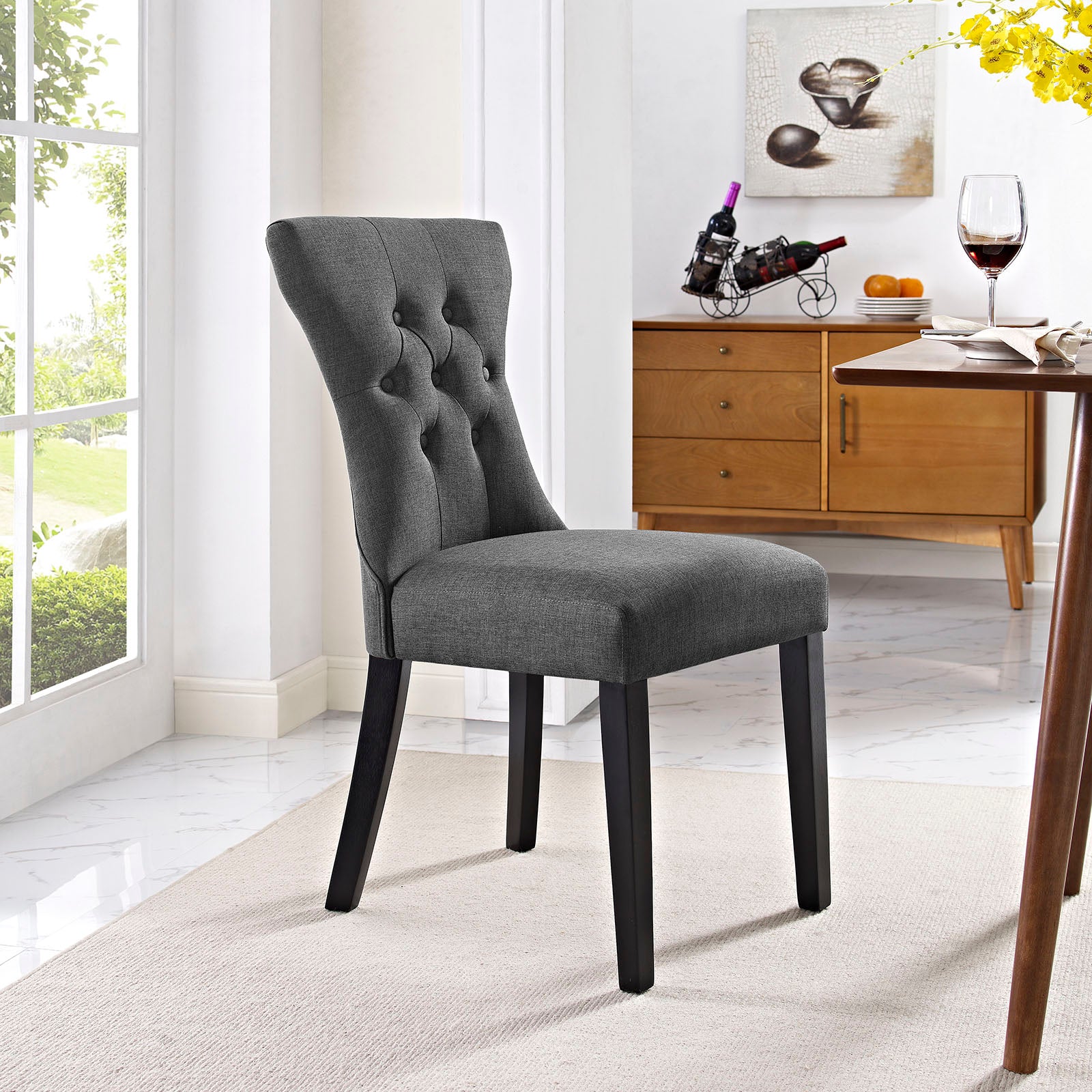 Modway Dining Chairs - Silhouette Dining Chair Gray